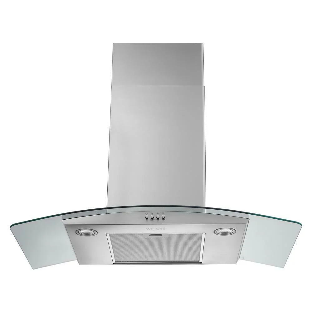 Whirlpool WVW51UC6LS 36" Curved Glass Wall Mount Range Hood - Image 4