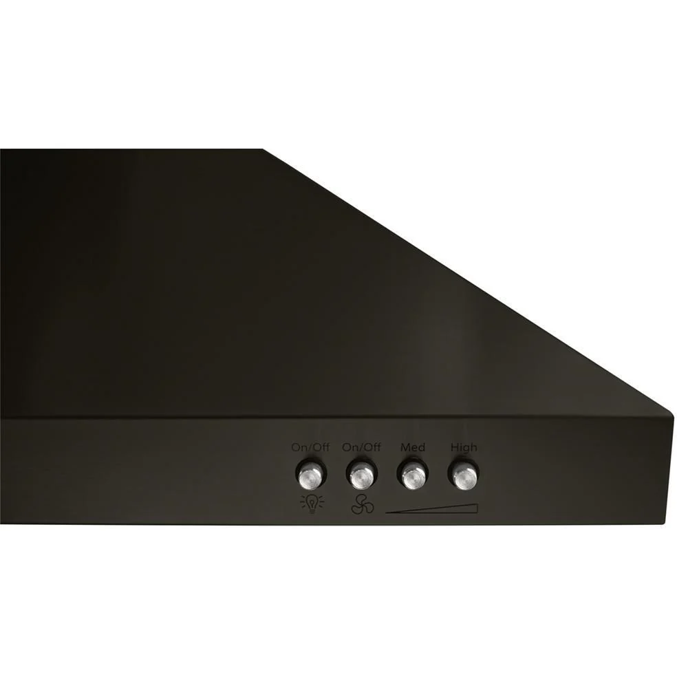Whirlpool WVW53UC0HV 30" Contemporary Black Stainless Wall Mount Range Hood - Image 6