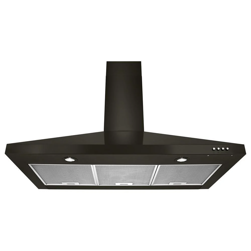 Whirlpool WVW53UC6HV 36" Contemporary Black Stainless Wall Mount Range Hood - Image 5