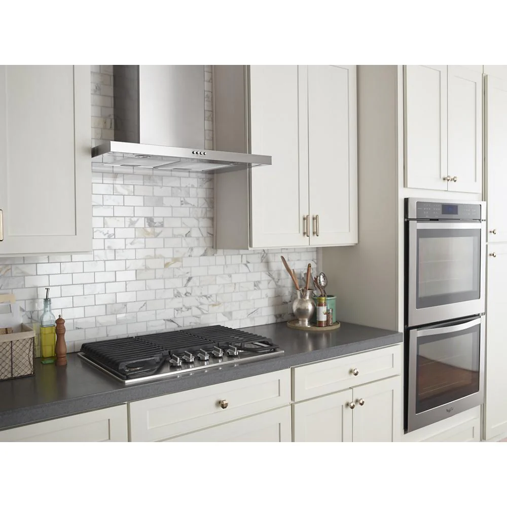 Whirlpool WVW57UC0FS 30" Stainless Steel Wall Mount Flat Range Hood - Image 6