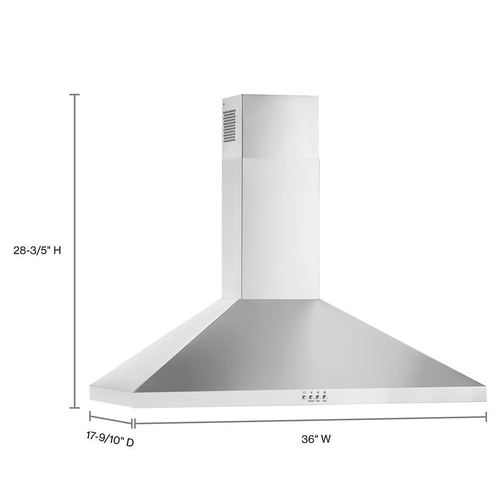 Whirlpool WVW73UC6LS ENERGY STAR® Certified 36" Chimney Wall Mount Range Hood - Image 7