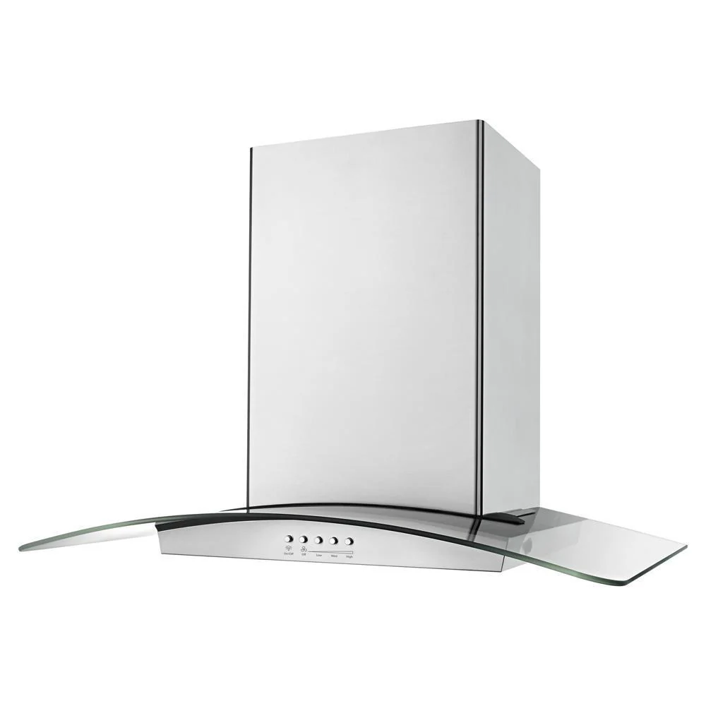 Whirlpool WVW75UC0DS 30" Modern Glass Wall Mount Range Hood - Image 3