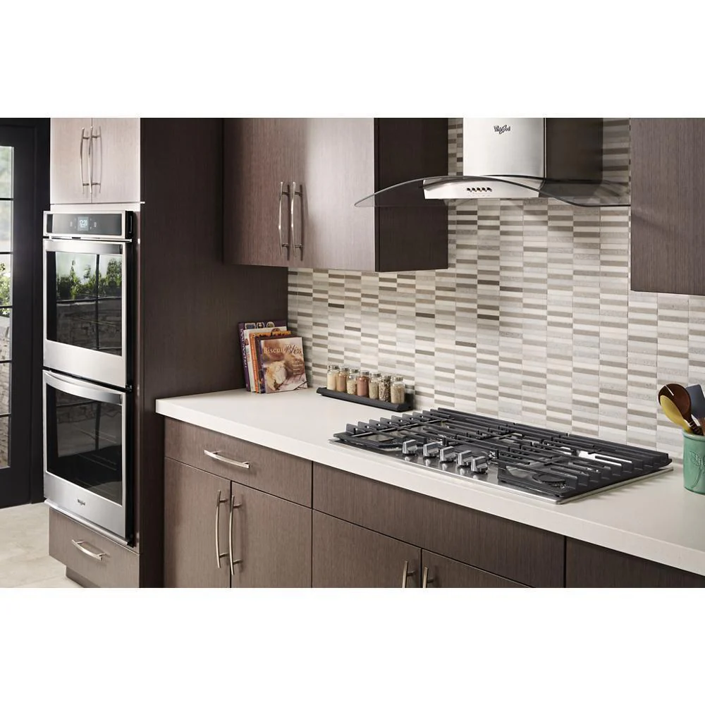 Whirlpool WVW75UC6DS 36" Modern Glass Wall Mount Range Hood - Image 15