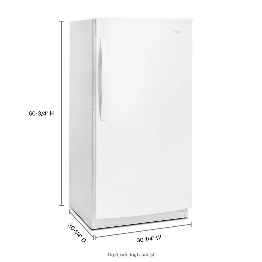 Whirlpool WZF57R16FW 16 cu. ft. Upright Freezer with Frost-Free Defrost - Image 3