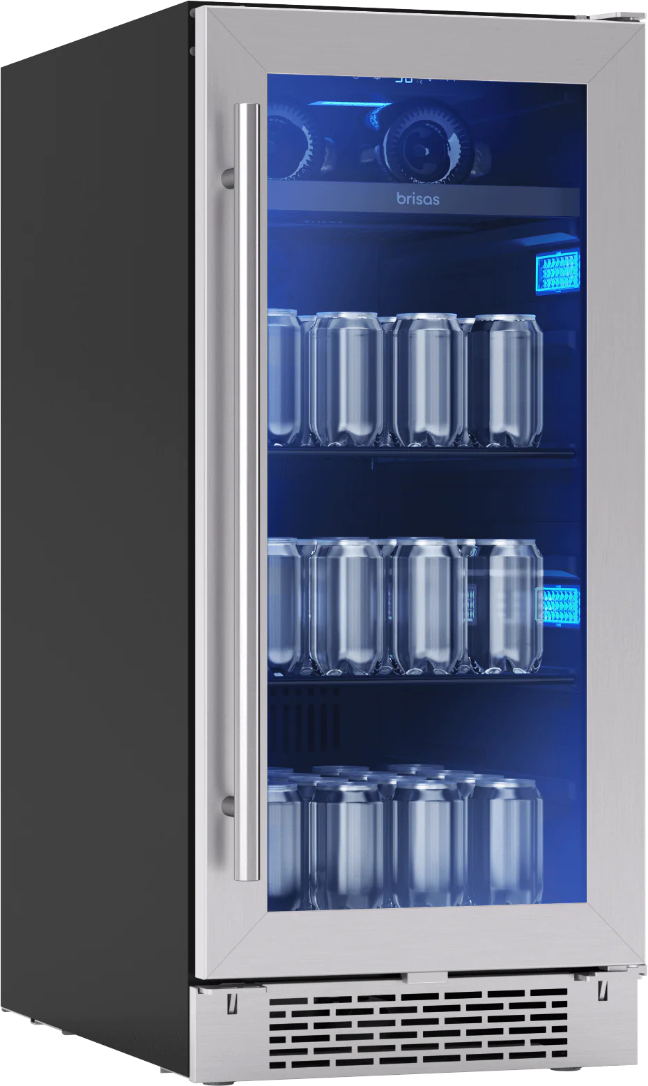 Zephyr BBV15C01AG Brisas Bev Cooler, 15in UC, SS+Gls, Rvs, 1Z - Image 2