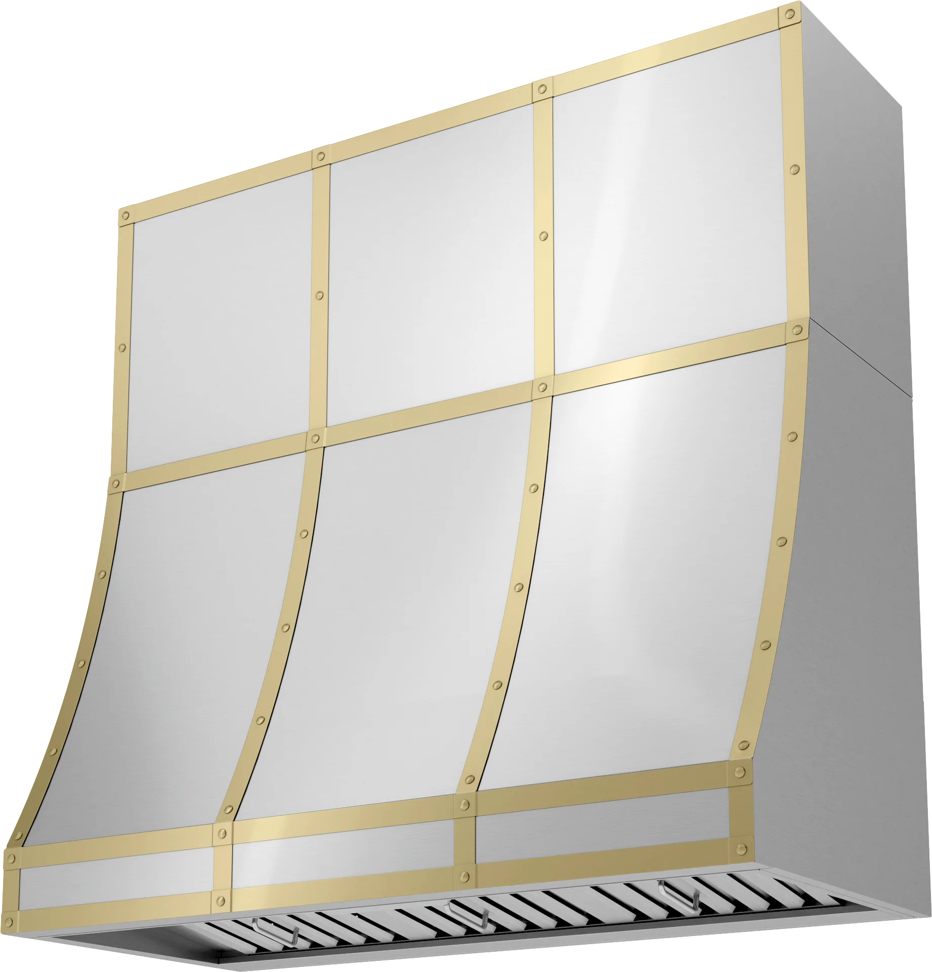 Zephyr BKDC14818ASG Duct Cover Banding Kit, 48in x 18in, Satin Gold Finish - Image 3