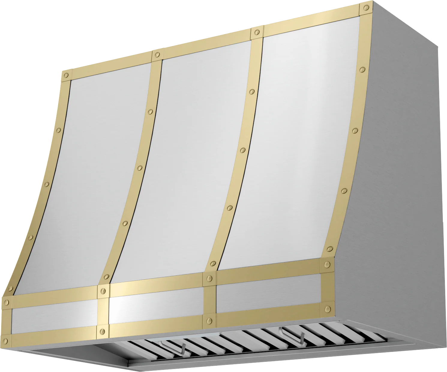 Zephyr BKFT36ASG Forte Hood Banding Kit, 36in, Satin Gold Finish - Image 4
