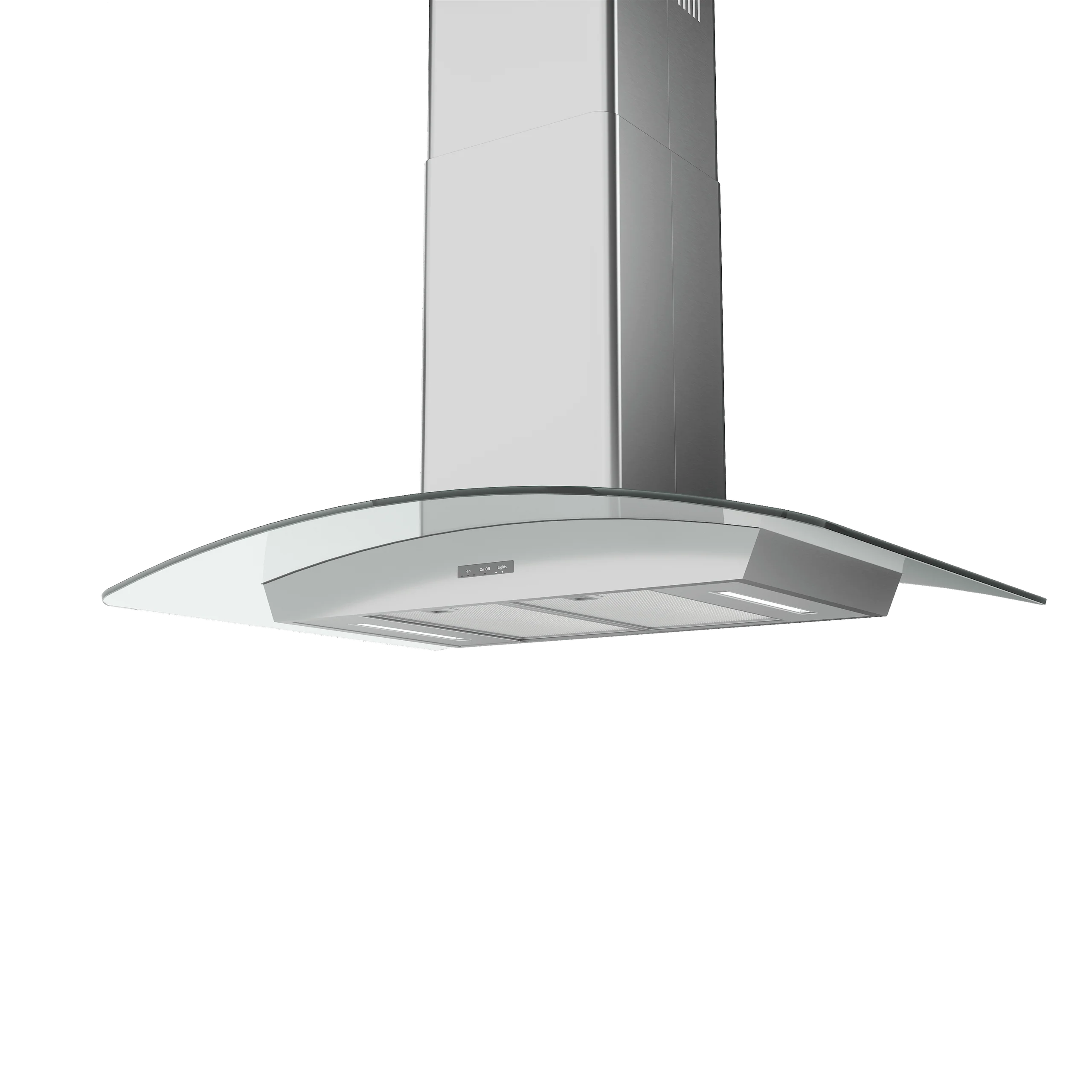 Zephyr BMLE36BG Brisas Curved Glass Chim. Is., 36" G, 600 CFM, ACT, LED - Image 3