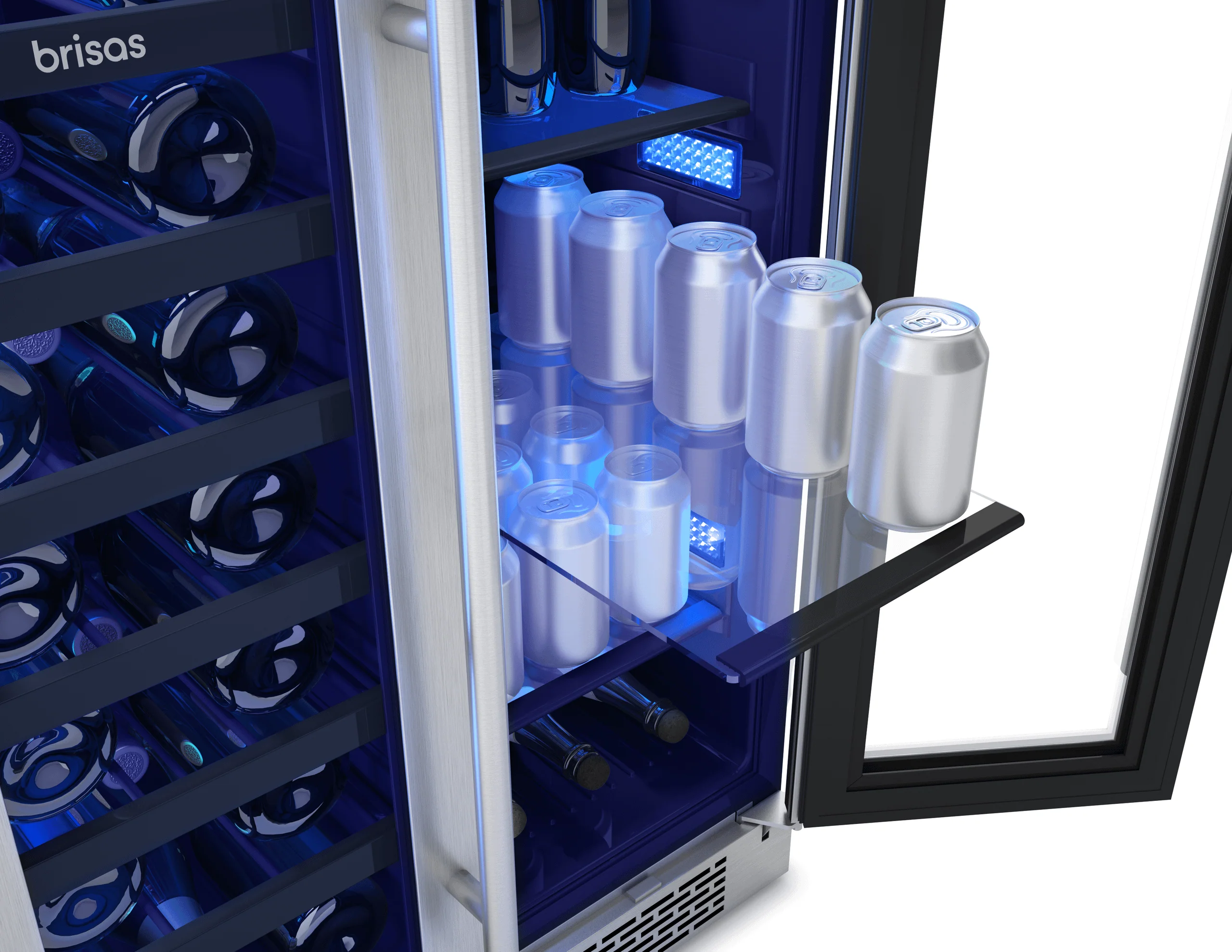 Zephyr BWB24C32AG Brisas Wine Bev Cooler, 24in UC, SS+Gls, Fr Dr, 2Z - Image 6