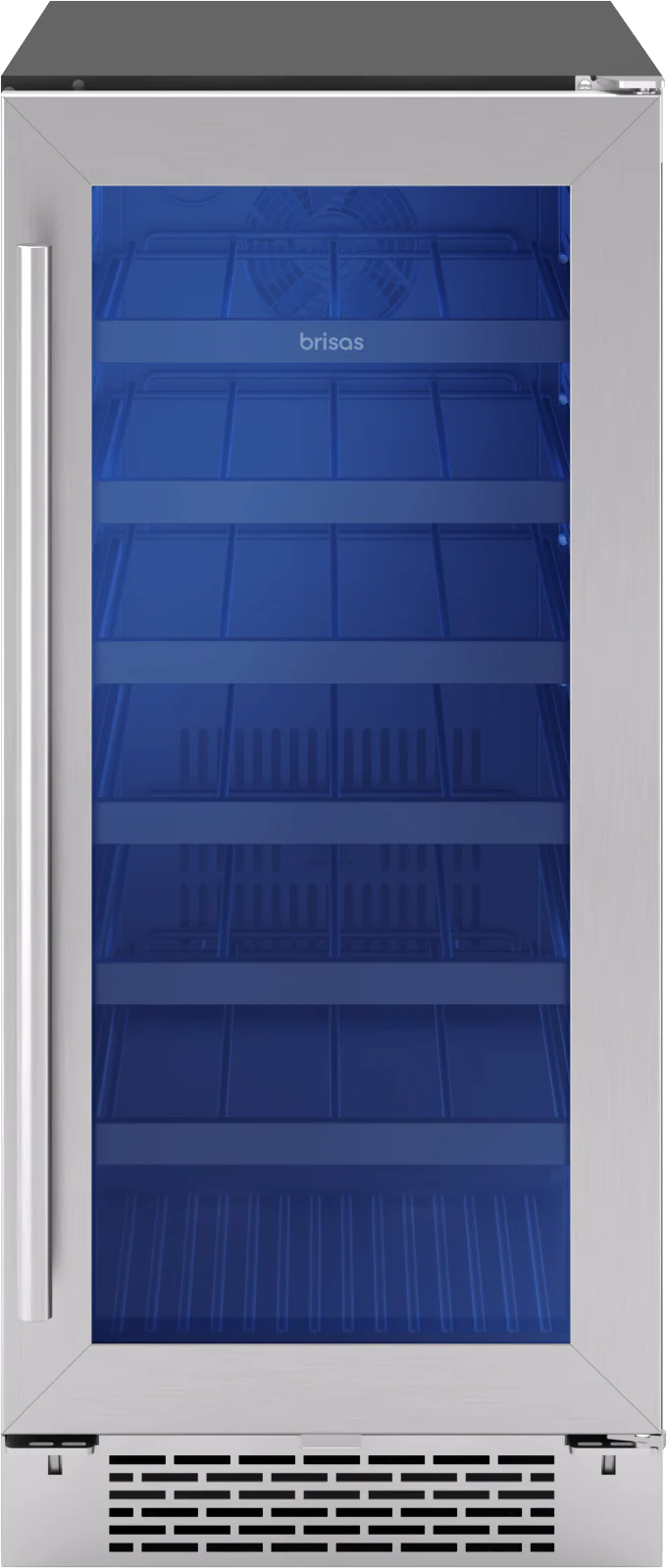 Zephyr BWN15C01AG Brisas Wine Cooler, 15in UC, SS+Gls, Rvs Dr, 1Z - Image 3