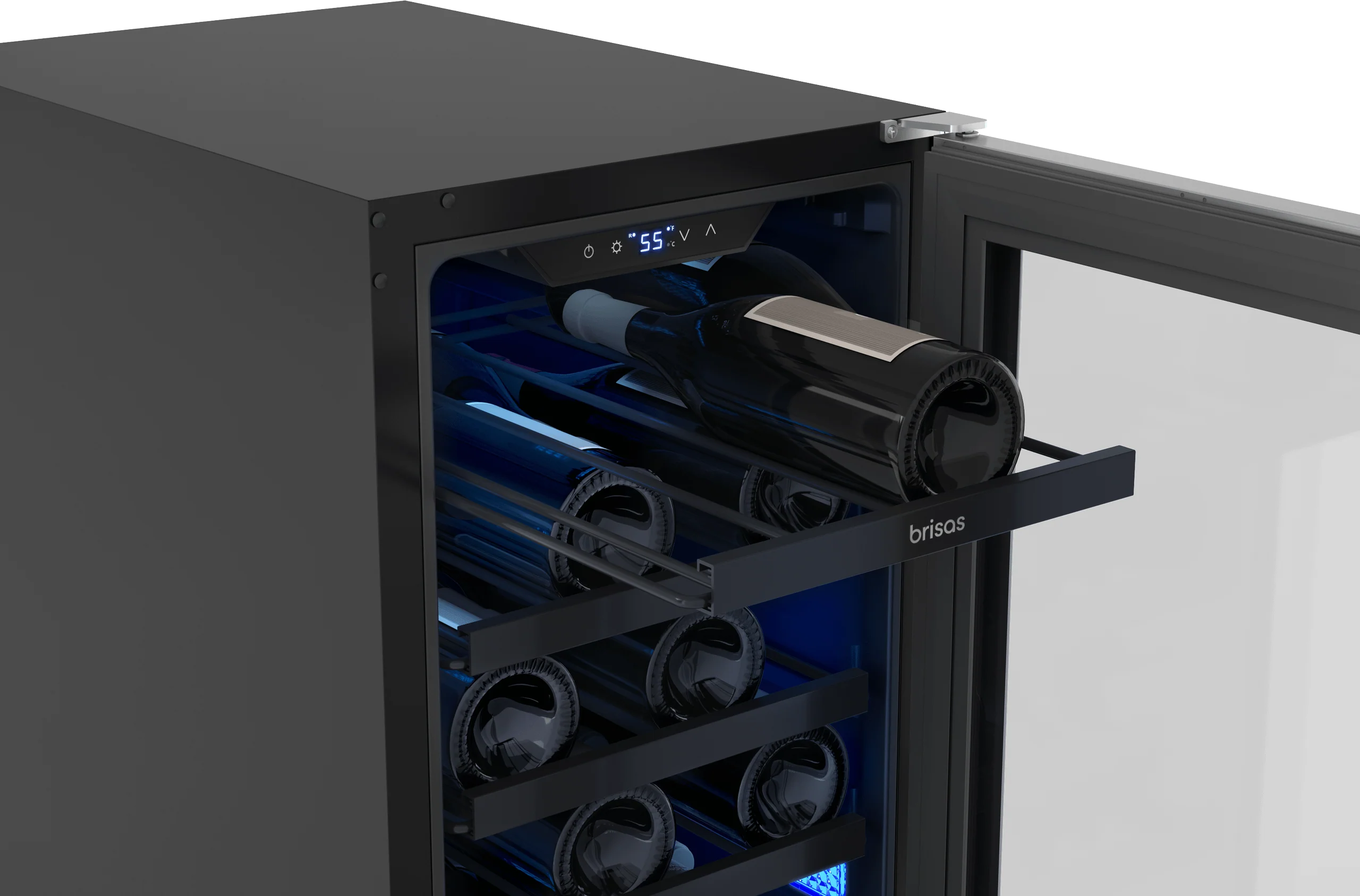Zephyr BWN15C01AG Brisas Wine Cooler, 15in UC, SS+Gls, Rvs Dr, 1Z - Image 5