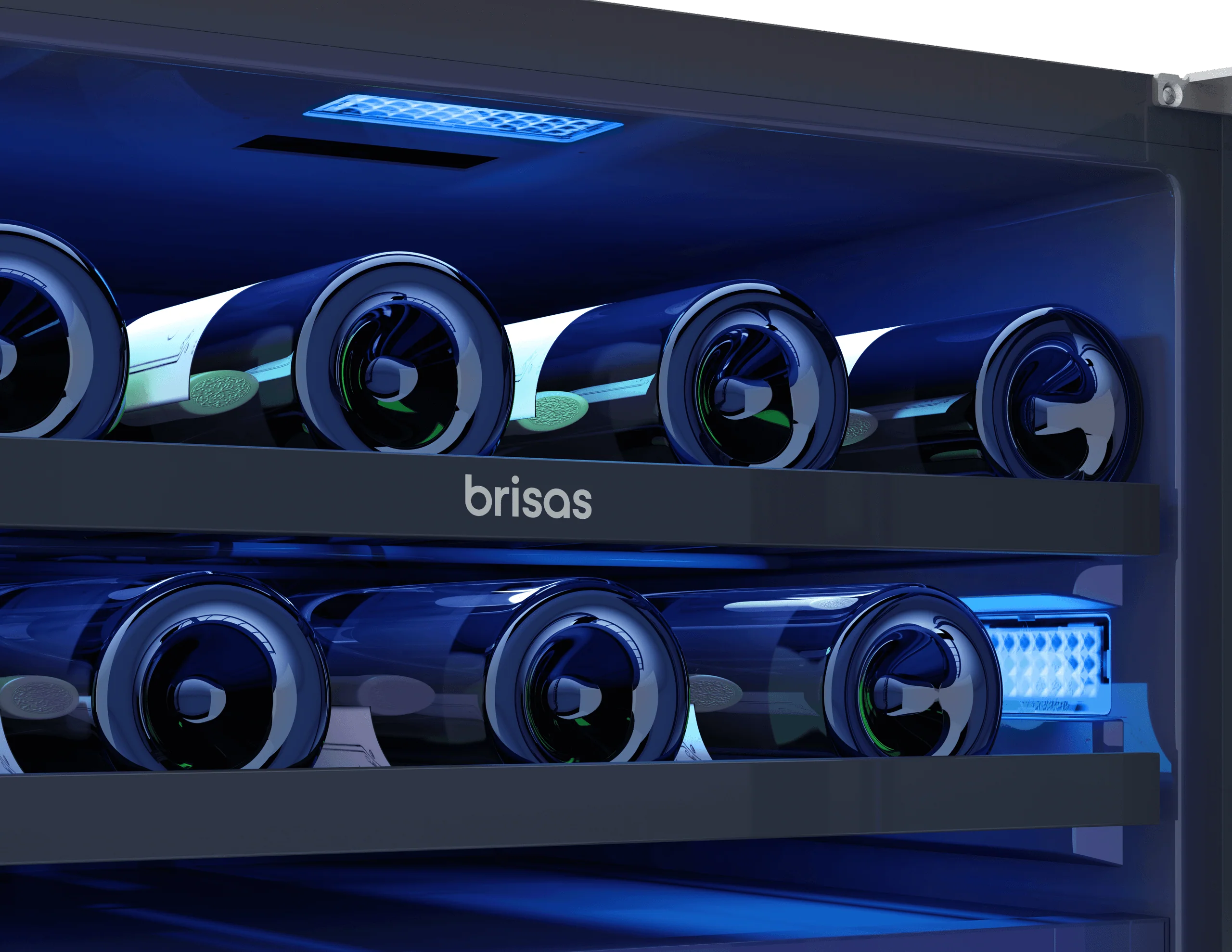Zephyr BWN24C02AG Brisas Wine Cooler, 24in UC, SS+Gls, Rvs Dr, 2Z - Image 7