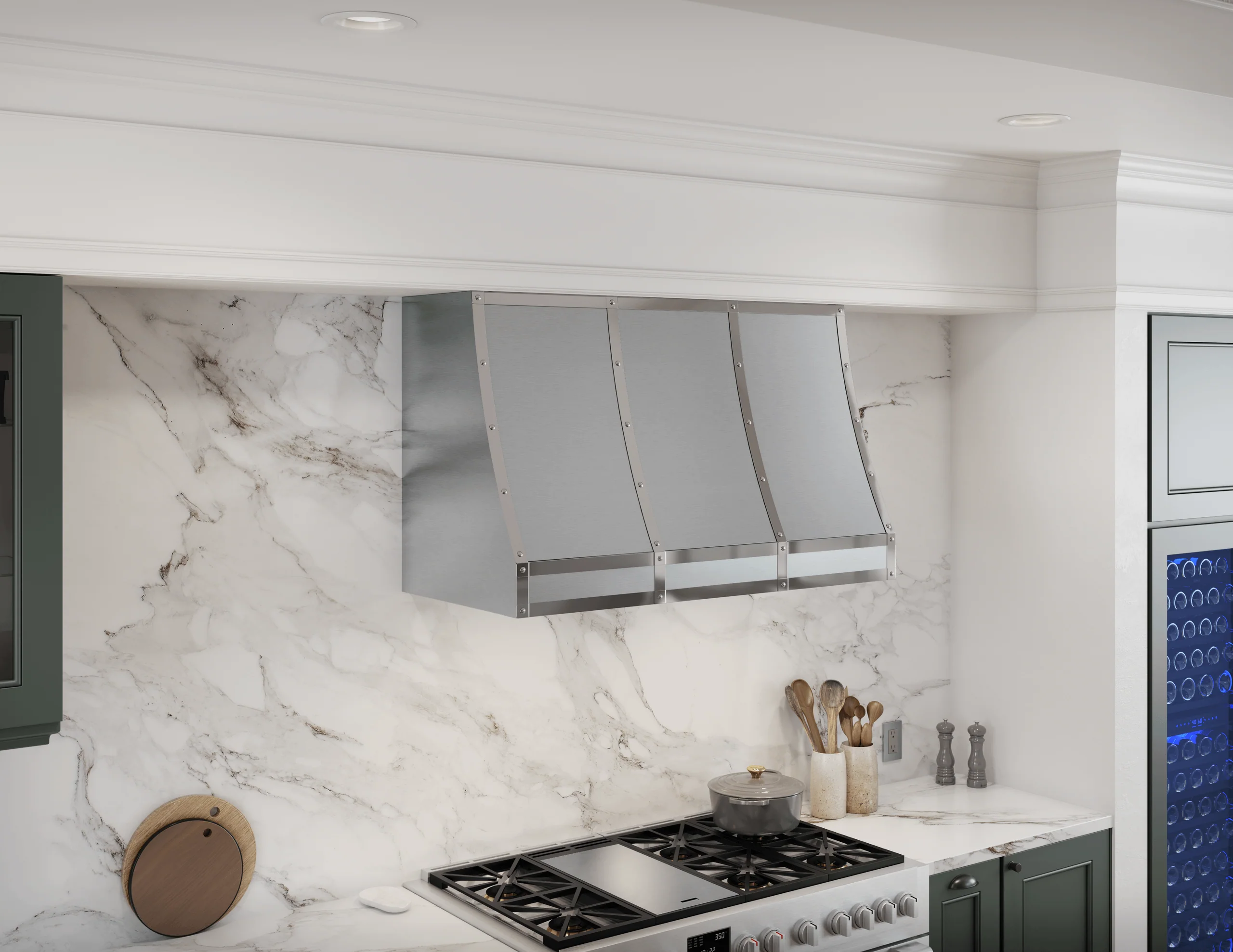 Zephyr CHFT48ASX Forte Wall Custom Hood, 48in, SS, BODY ONLY - Image 9