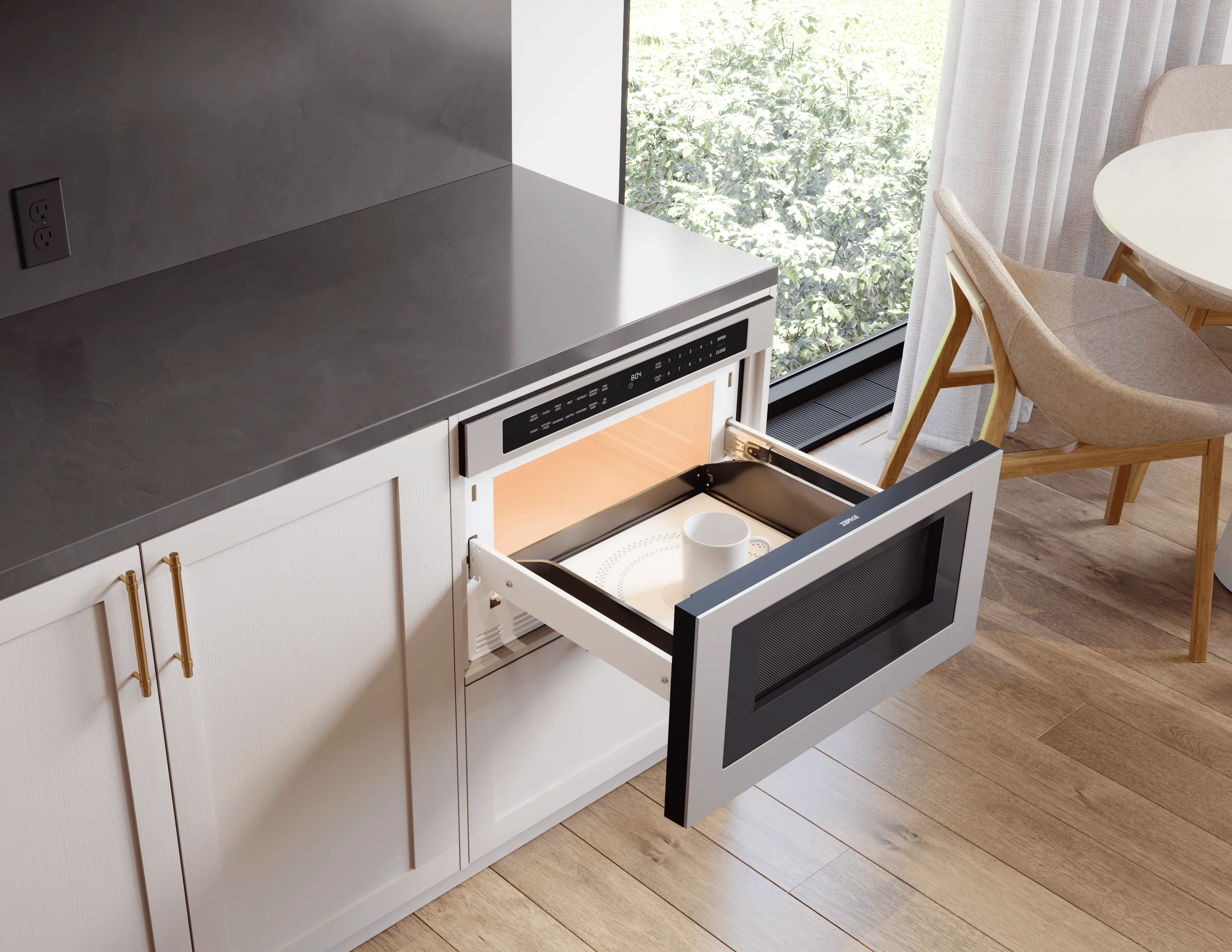 Zephyr MWD2401AS Microwave Drawer, 24in, Built-In, SS, 1.2 cu. ft. - Image 5