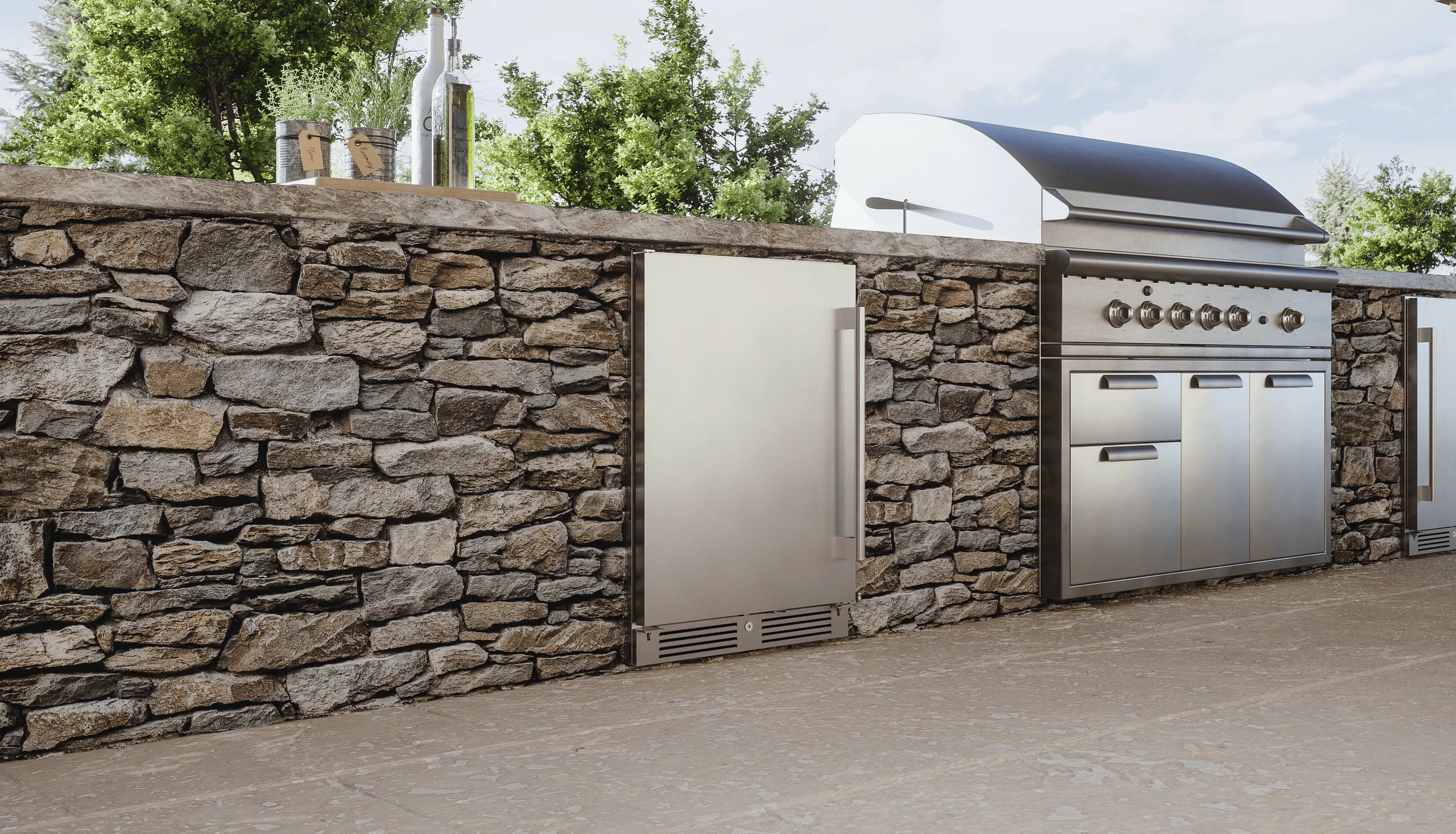 Zephyr PRB24C01ASOD Presrv Bev Outdoor Cooler, 24in UC, SS, Lock, 1Z - Image 8