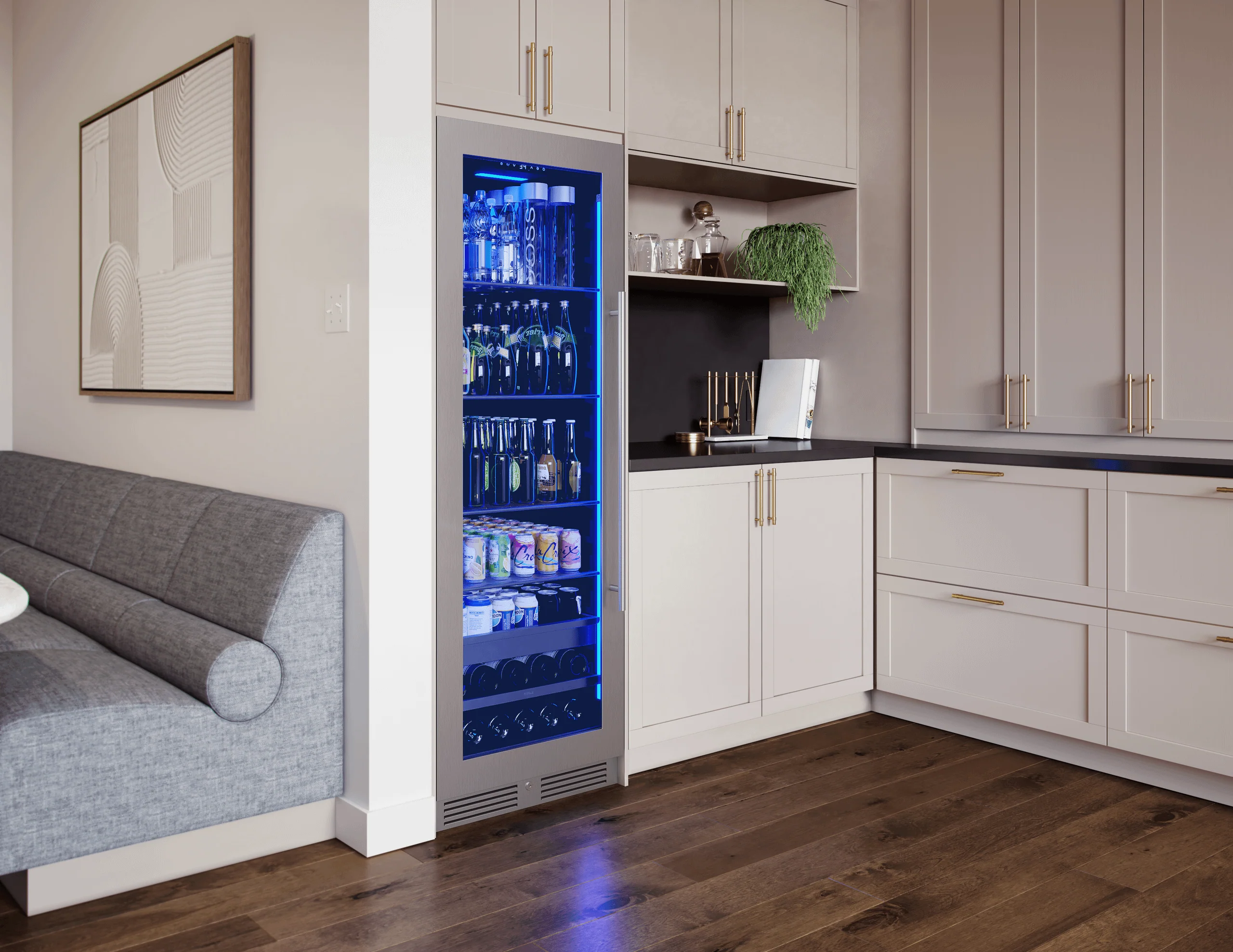 Zephyr PRB24F01BG Presrv Beverage Cooler, 24in Full Size, SS+Glass, Reversible Door, 1 Zone - Image 5