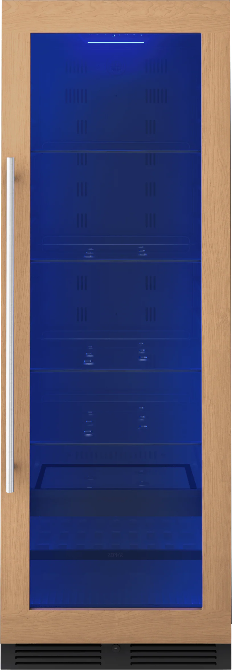 Zephyr PRB24F01BPG Presrv Beverage Cooler, 24in Full Size, Panel Ready+Glass, Reversible Door, 1 Zone - Image 4