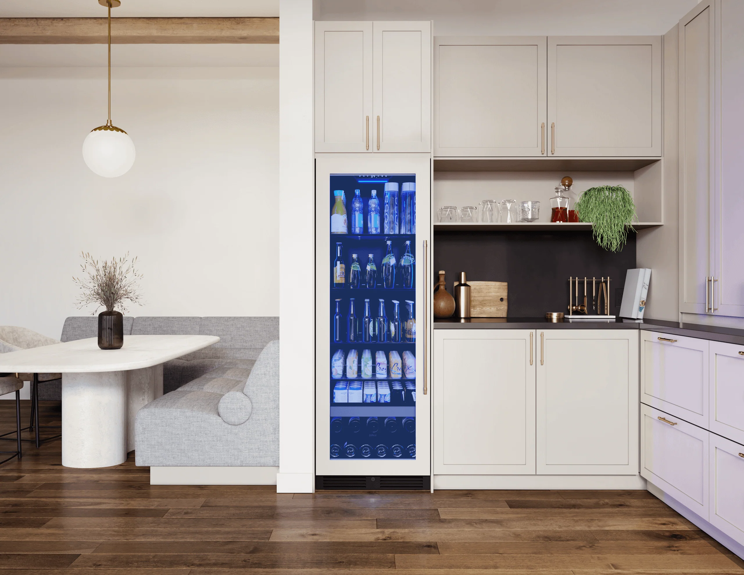 Zephyr PRB24F01BPG Presrv Beverage Cooler, 24in Full Size, Panel Ready+Glass, Reversible Door, 1 Zone - Image 5
