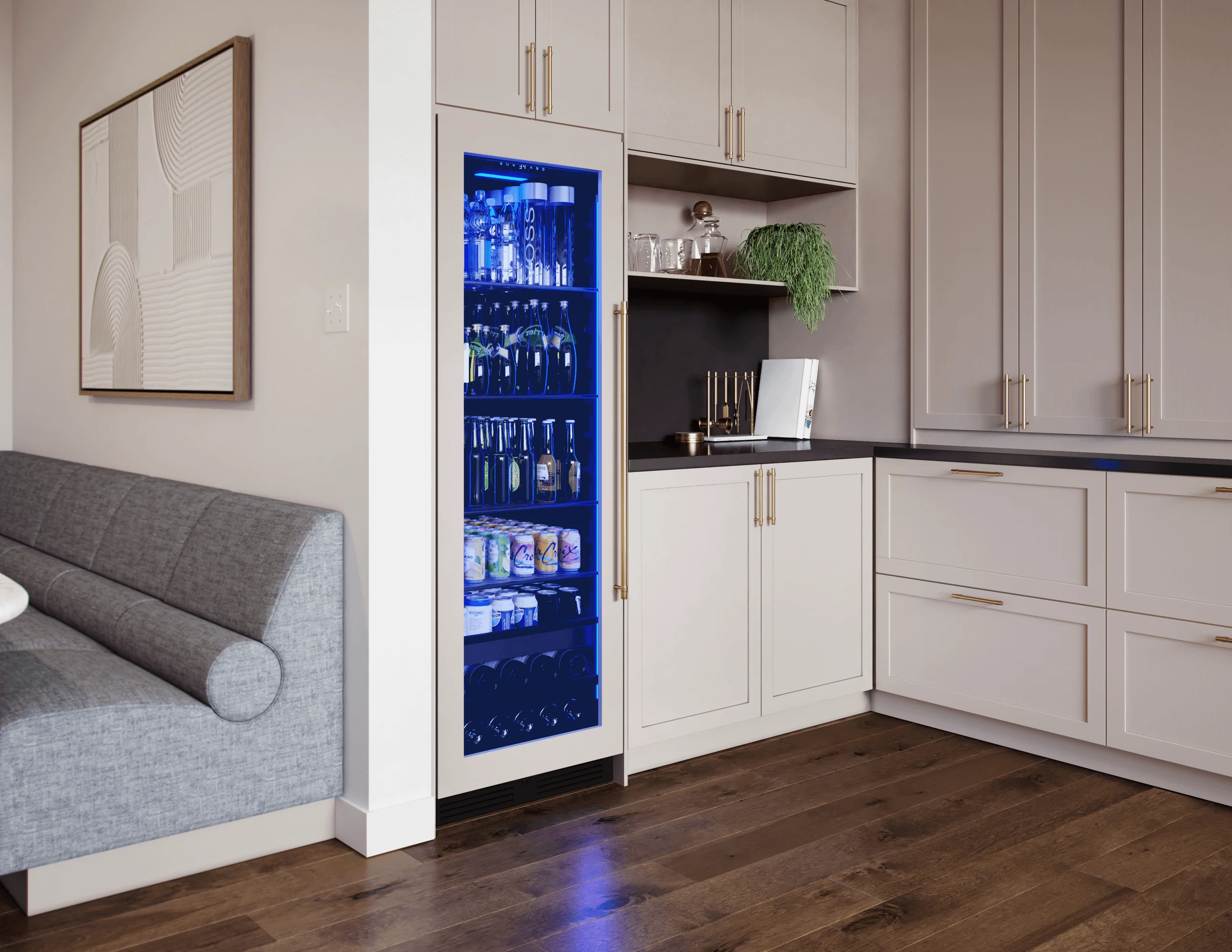 Zephyr PRB24F01BPG Presrv Beverage Cooler, 24in Full Size, Panel Ready+Glass, Reversible Door, 1 Zone - Image 6