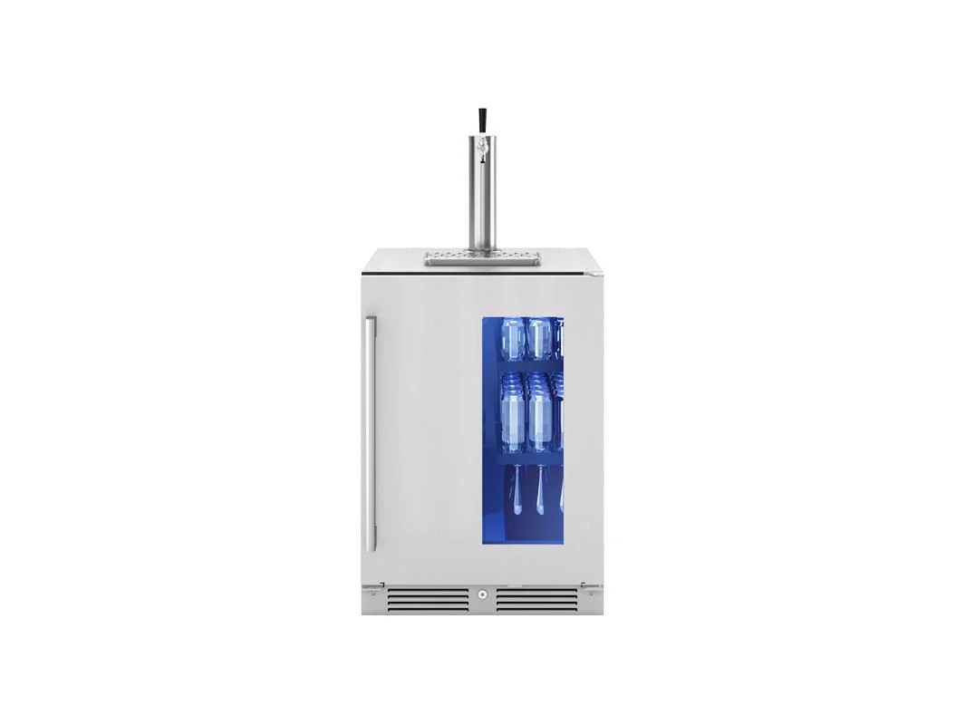 PRKB24C01AG Presrv Kegerator & Beverage Cooler, 24in Under Cabinet, SS+Glass, Reverse Door, 1 Zone - Image 3