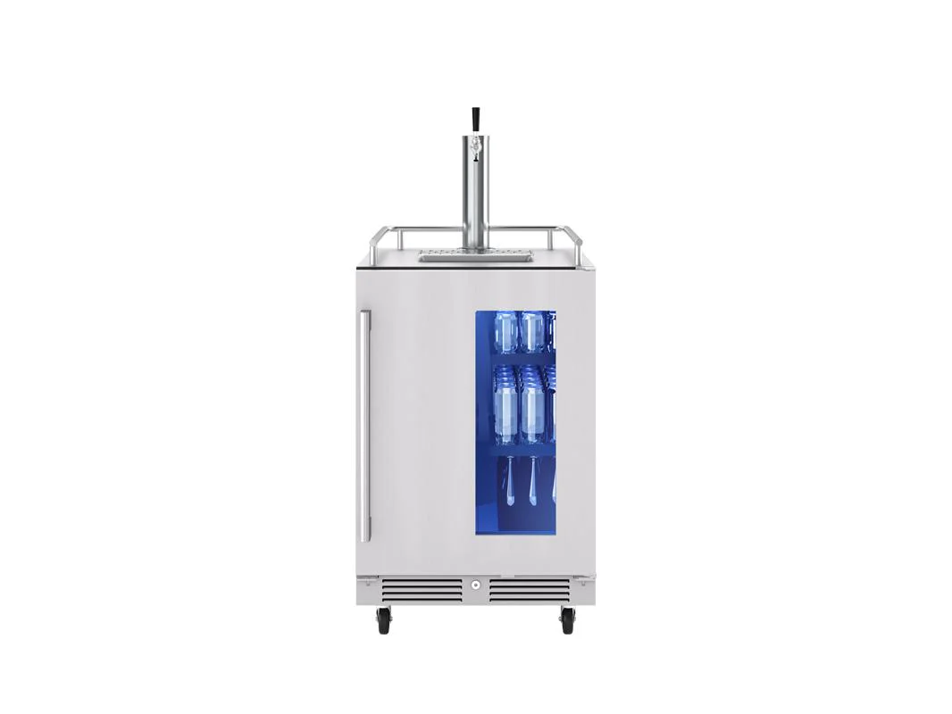 PRKB24C01AG Presrv Kegerator & Beverage Cooler, 24in Under Cabinet, SS+Glass, Reverse Door, 1 Zone - Image 4