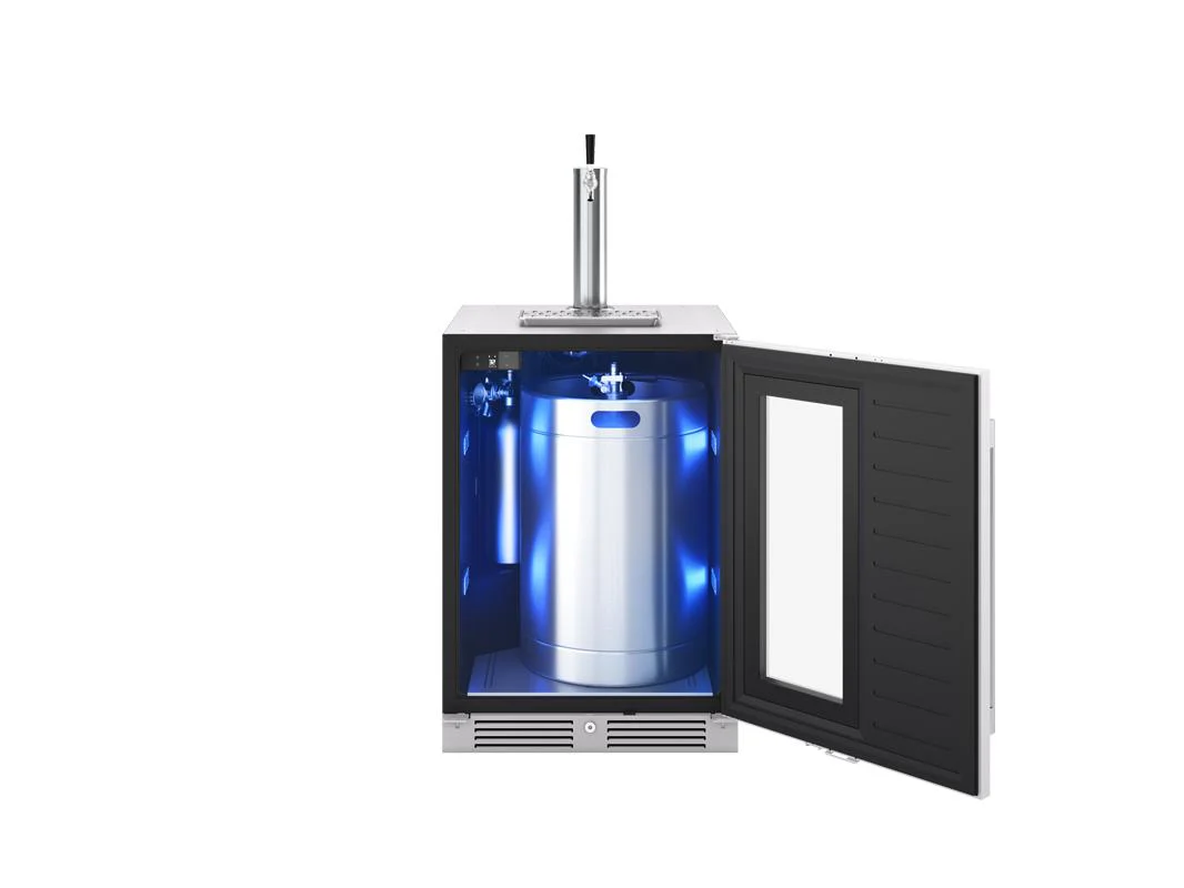 PRKB24C01AG Presrv Kegerator & Beverage Cooler, 24in Under Cabinet, SS+Glass, Reverse Door, 1 Zone - Image 6