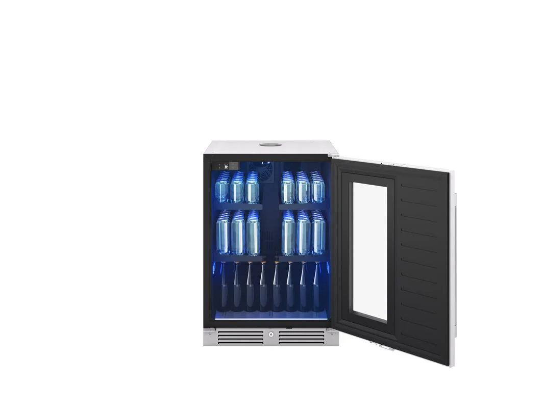 PRKB24C01AG Presrv Kegerator & Beverage Cooler, 24in Under Cabinet, SS+Glass, Reverse Door, 1 Zone - Image 9