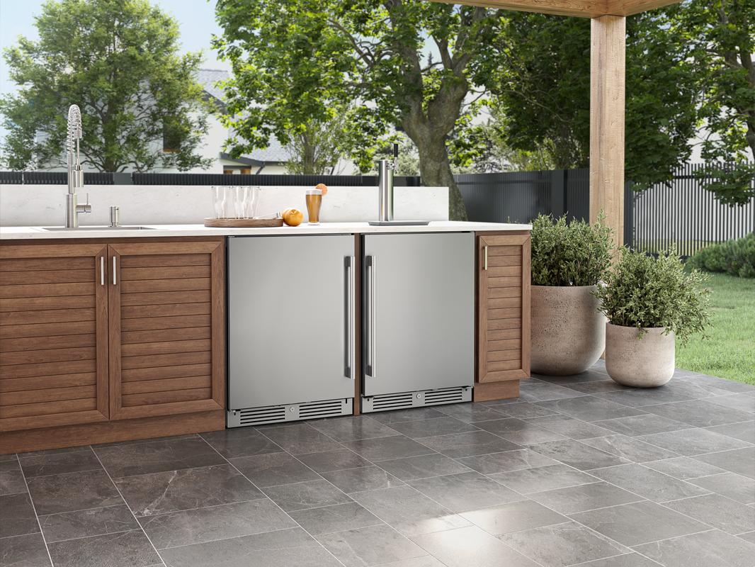 PRKB24C01ASOD Presrv Outdoor Kegerator & Beverage Cooler, 24in Under Cabinet, SS+Glass, Reverse Door, 1 Zone - Image 15