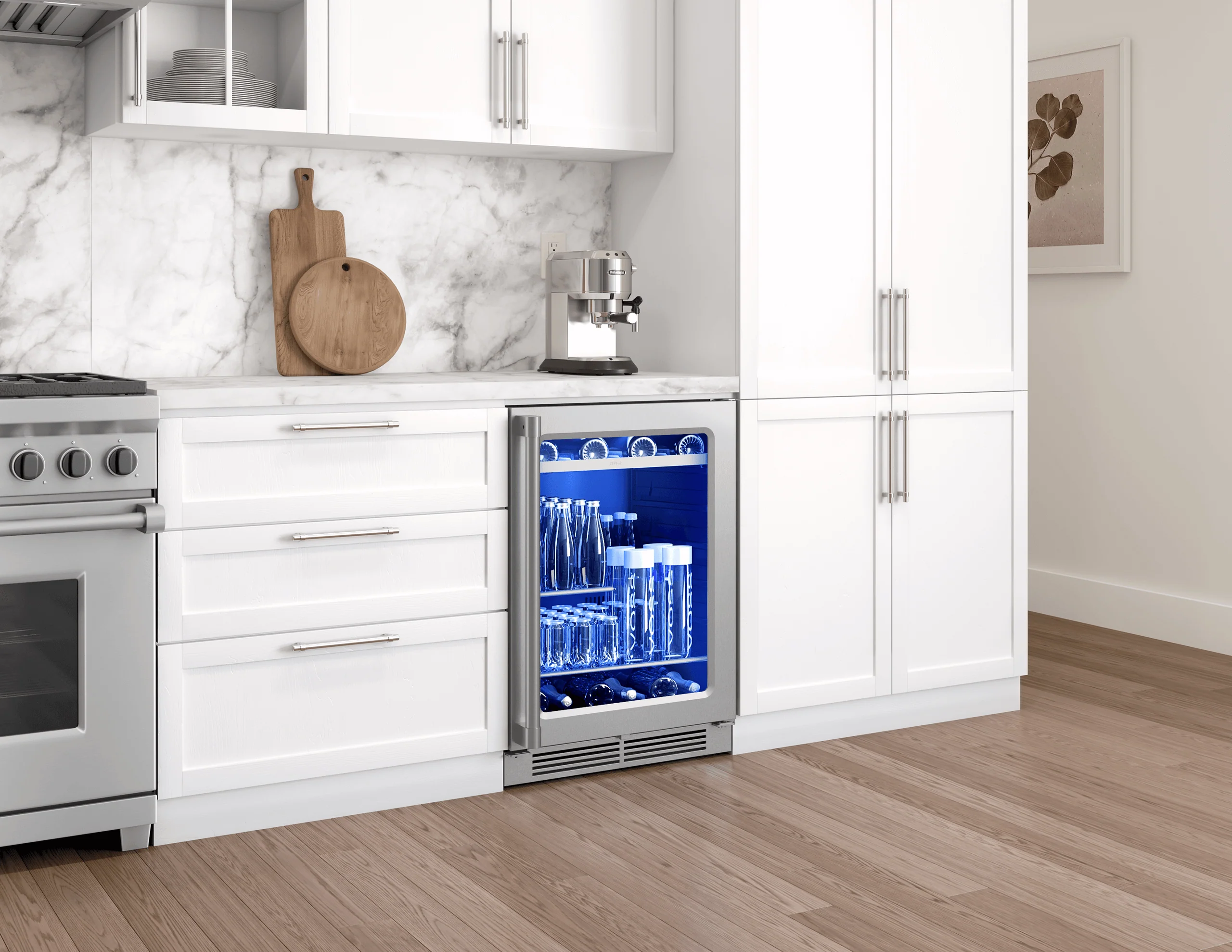 Zephyr PRPB24C01BG Presrv Pro Beverage Cooler, 24in Under Cabinet, SS+Glass, Reverse Door, 1 Zone - Image 12