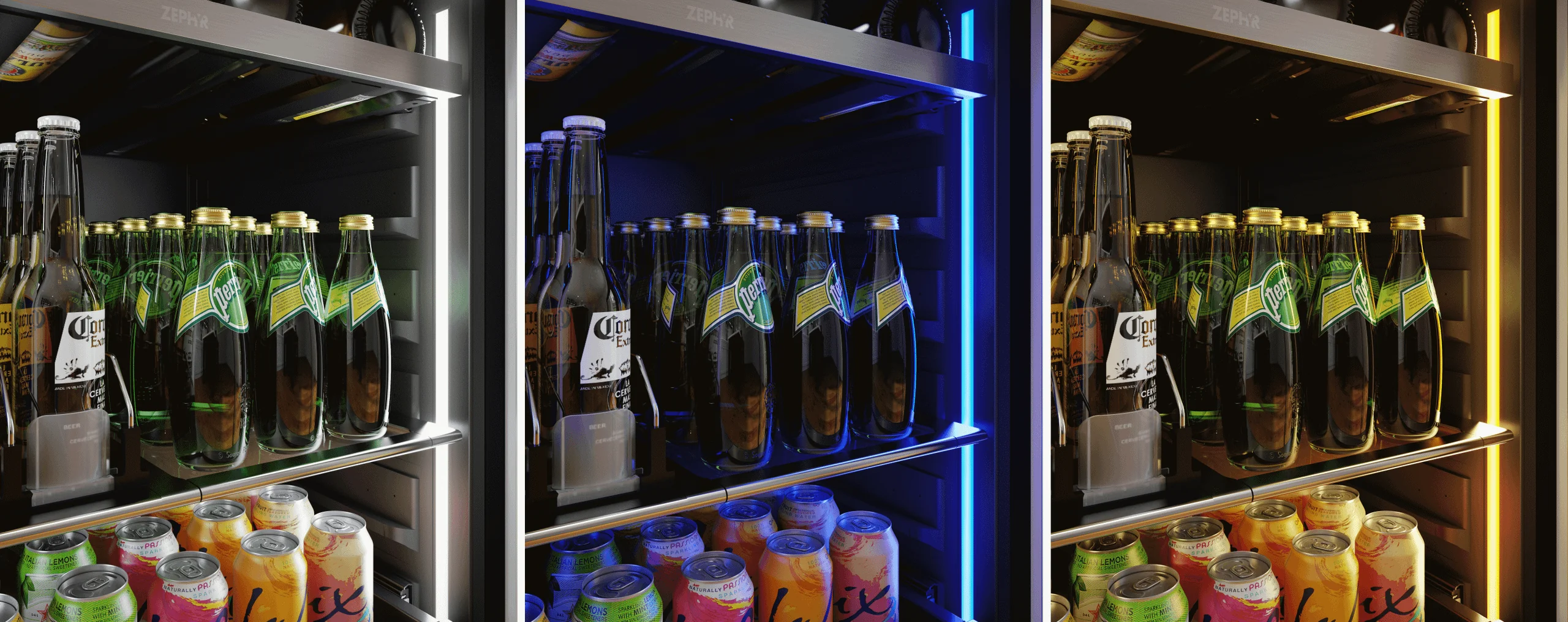 Zephyr PRPB24C01CG Presrv Pro Beverage Cooler, 24in Under Cabinet, SS+Glass, Reverse Door, 1 Zone - Image 9