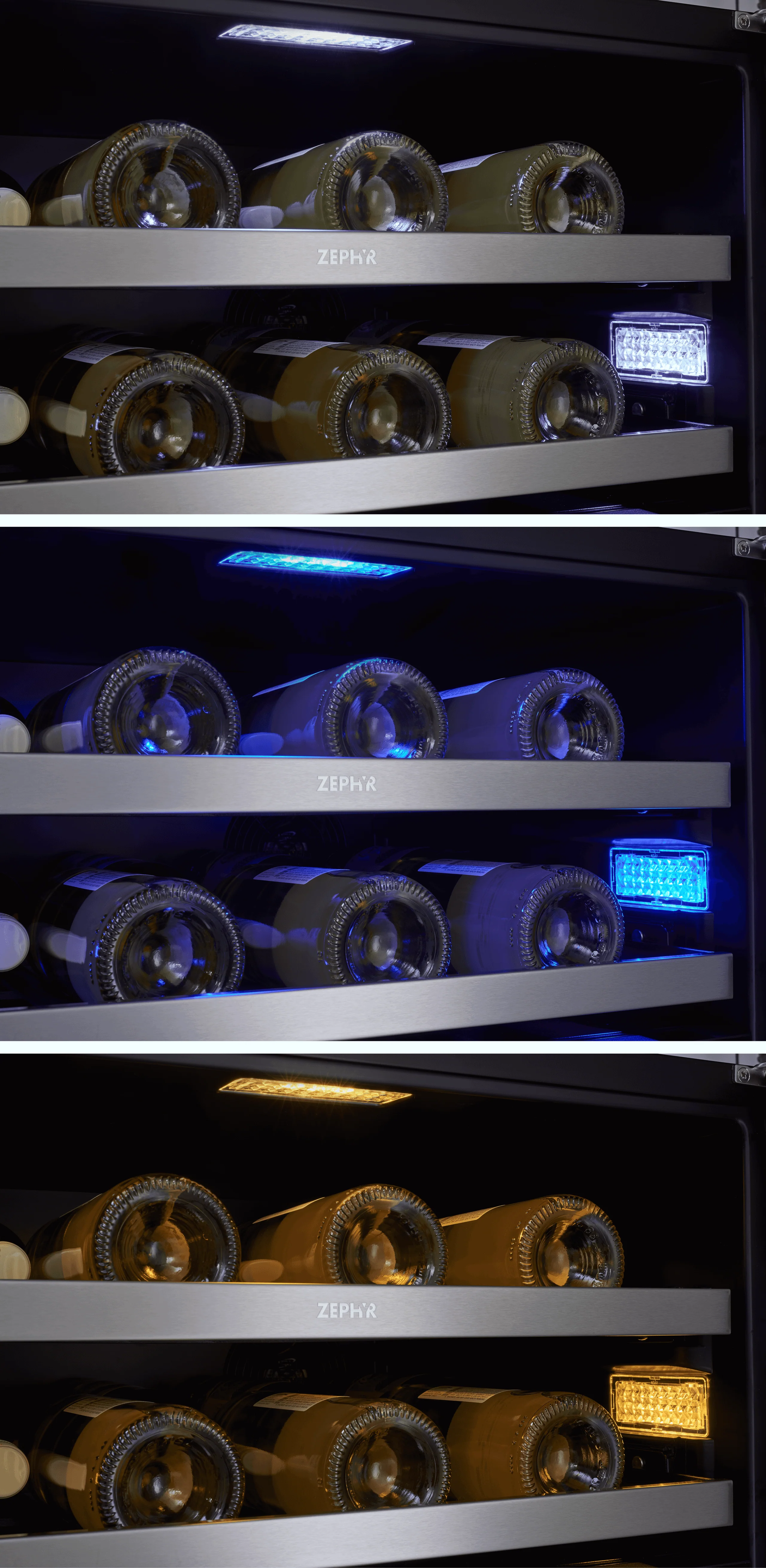Zephyr PRPW24C02AG Presrv Pro Wine Cooler, 24in Under Cabinet, SS+Glass, Reverse Door, 2 Zone - Image 14