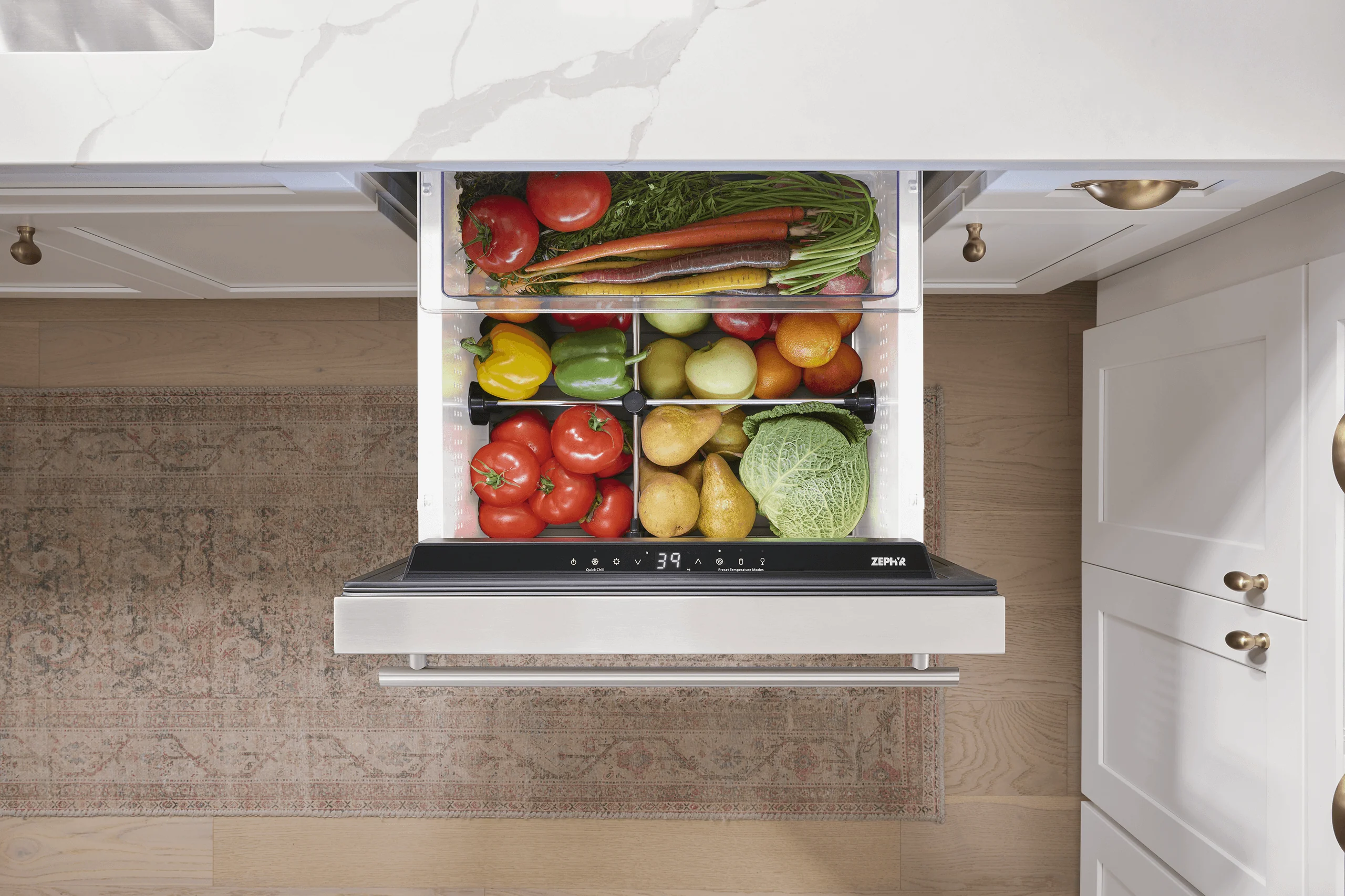 Zephyr PRRD24C1AS Presrv Refrigerator Drawers, 24in Compact, SS, 1 Zone - Image 12