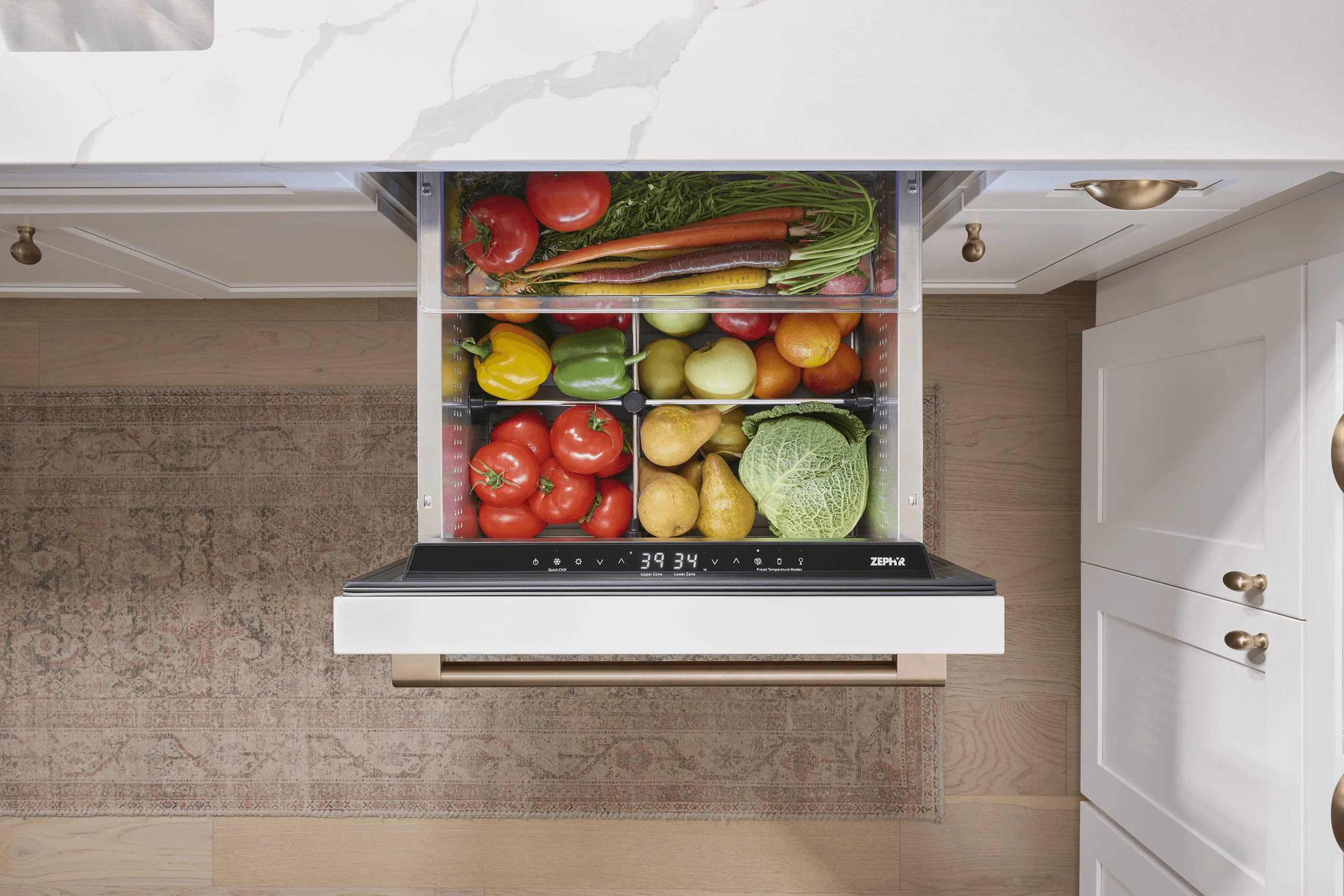 Zephyr PRRD24C2AP Presrv Refrigerator Drawers, 24in Compact, Panel Ready, 2 Zone - Image 16