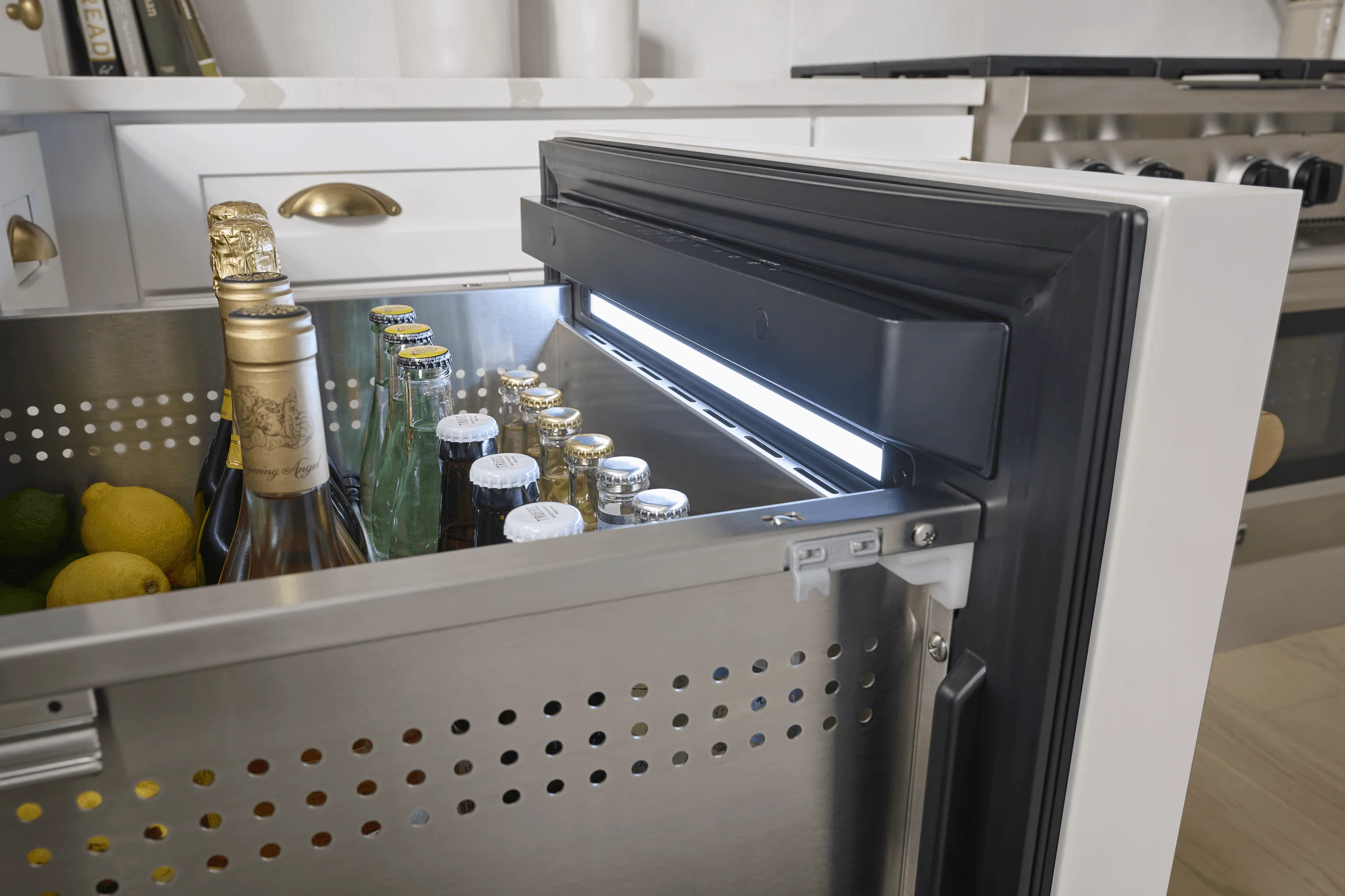Zephyr PRRD24C2AP Presrv Refrigerator Drawers, 24in Compact, Panel Ready, 2 Zone - Image 9