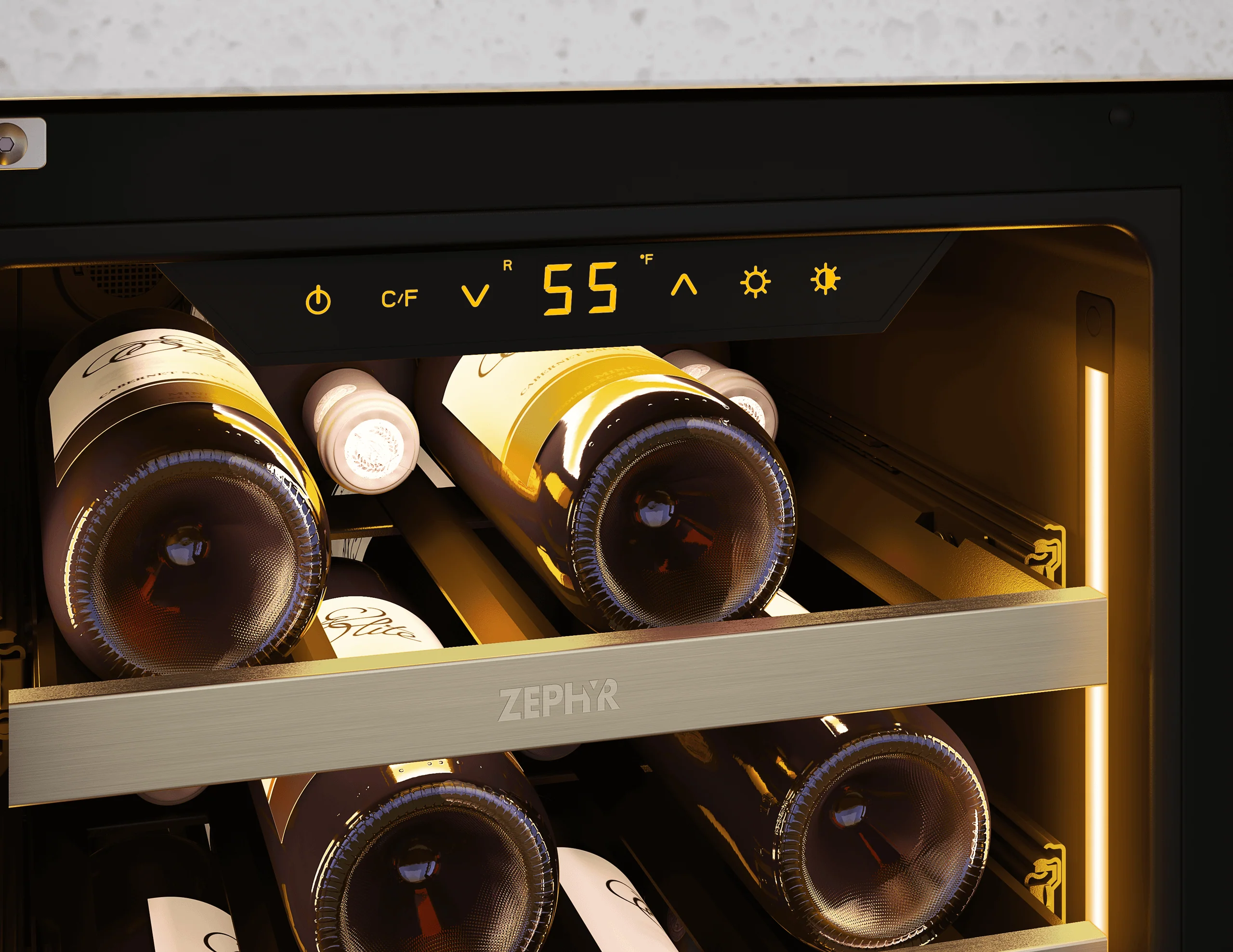 Zephyr PRW15C01CG Presrv Wine Cooler, 15in UC, SS+Gls, Rvs Door, 1Z - Image 7
