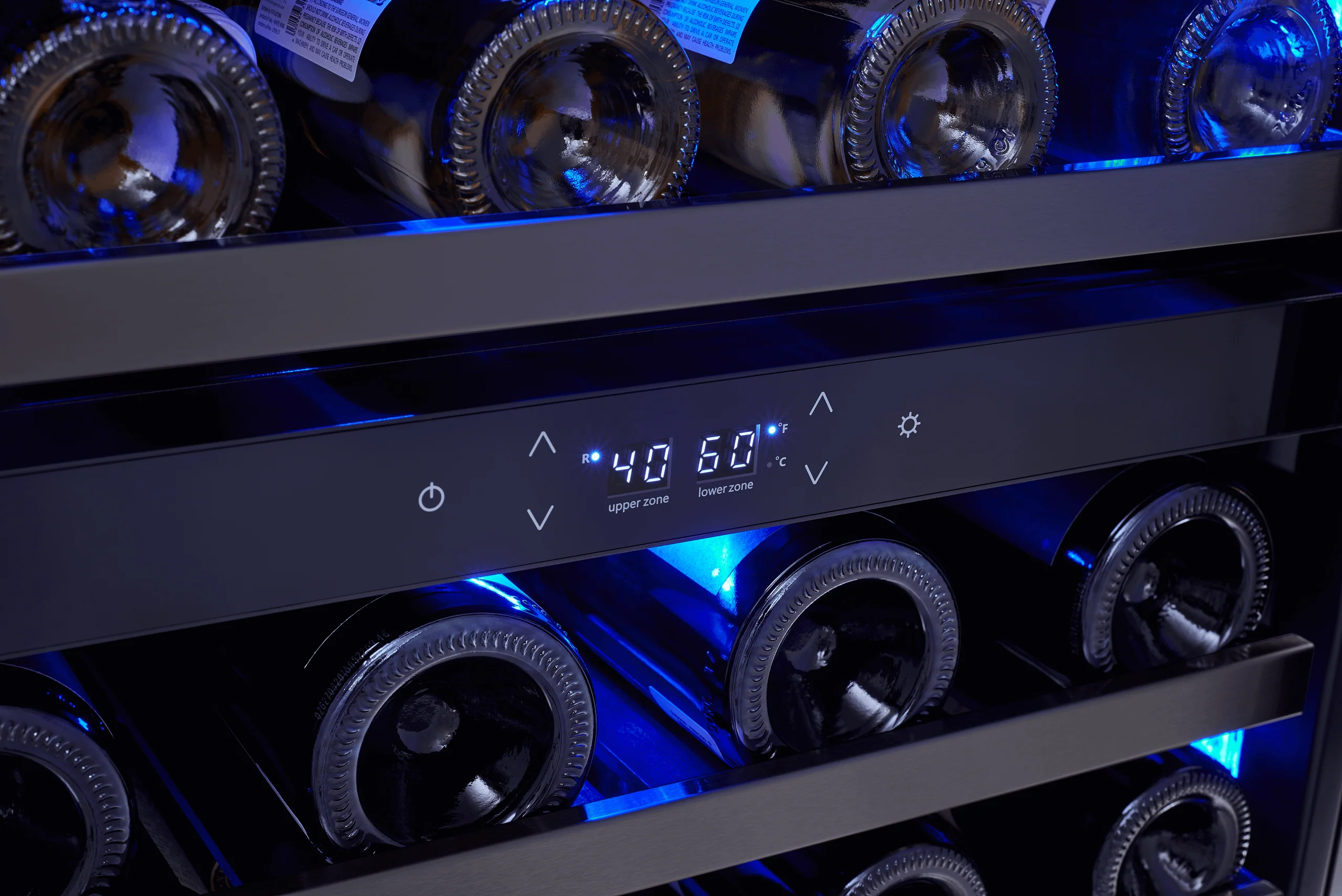 Zephyr PRW24C02BBSG Presrv Wine Cooler, 24in UC, Blk SS+Gls,Rvs Dr, 2Z - Image 4