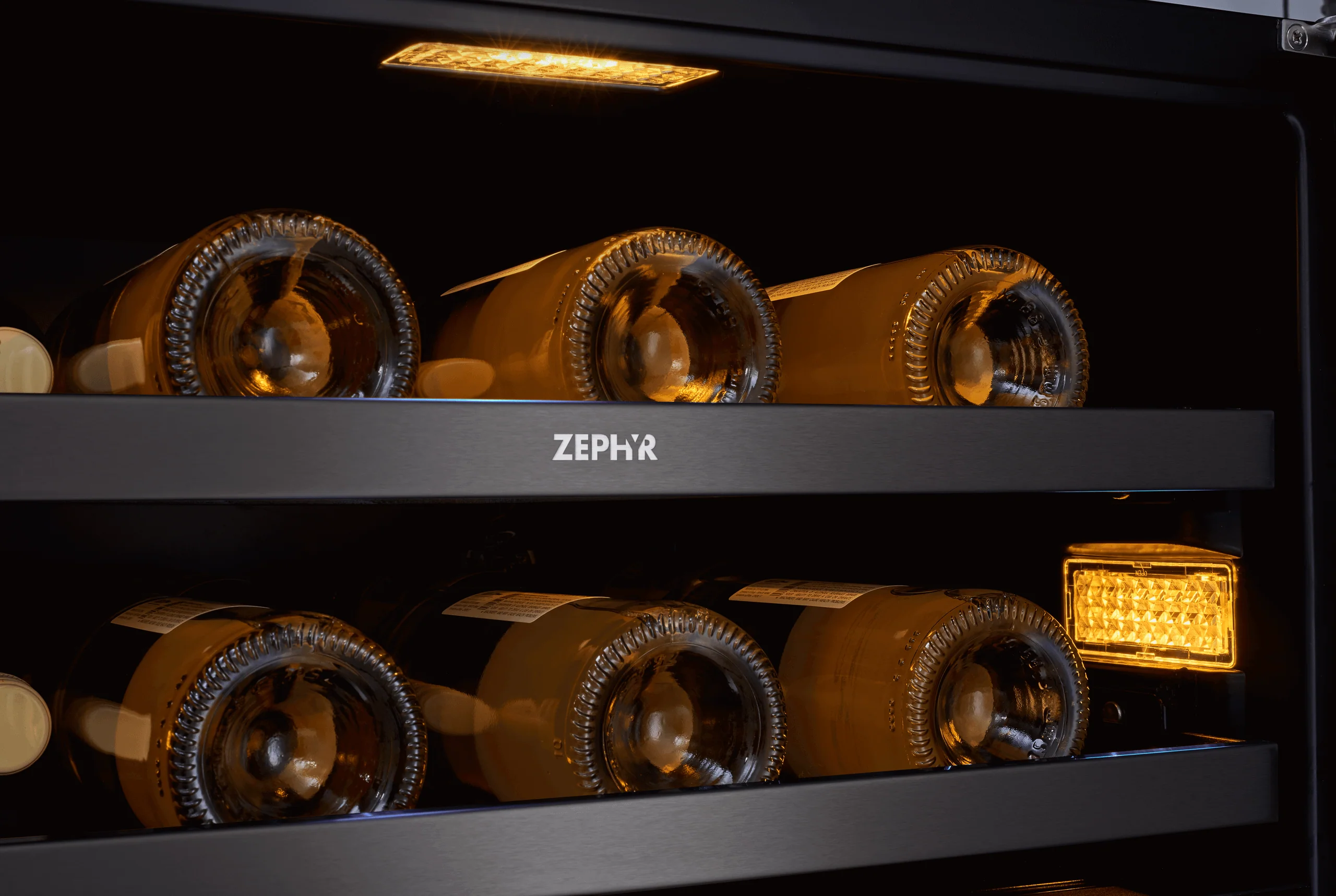 Zephyr PRW24C02BBSG Presrv Wine Cooler, 24in UC, Blk SS+Gls,Rvs Dr, 2Z - Image 7