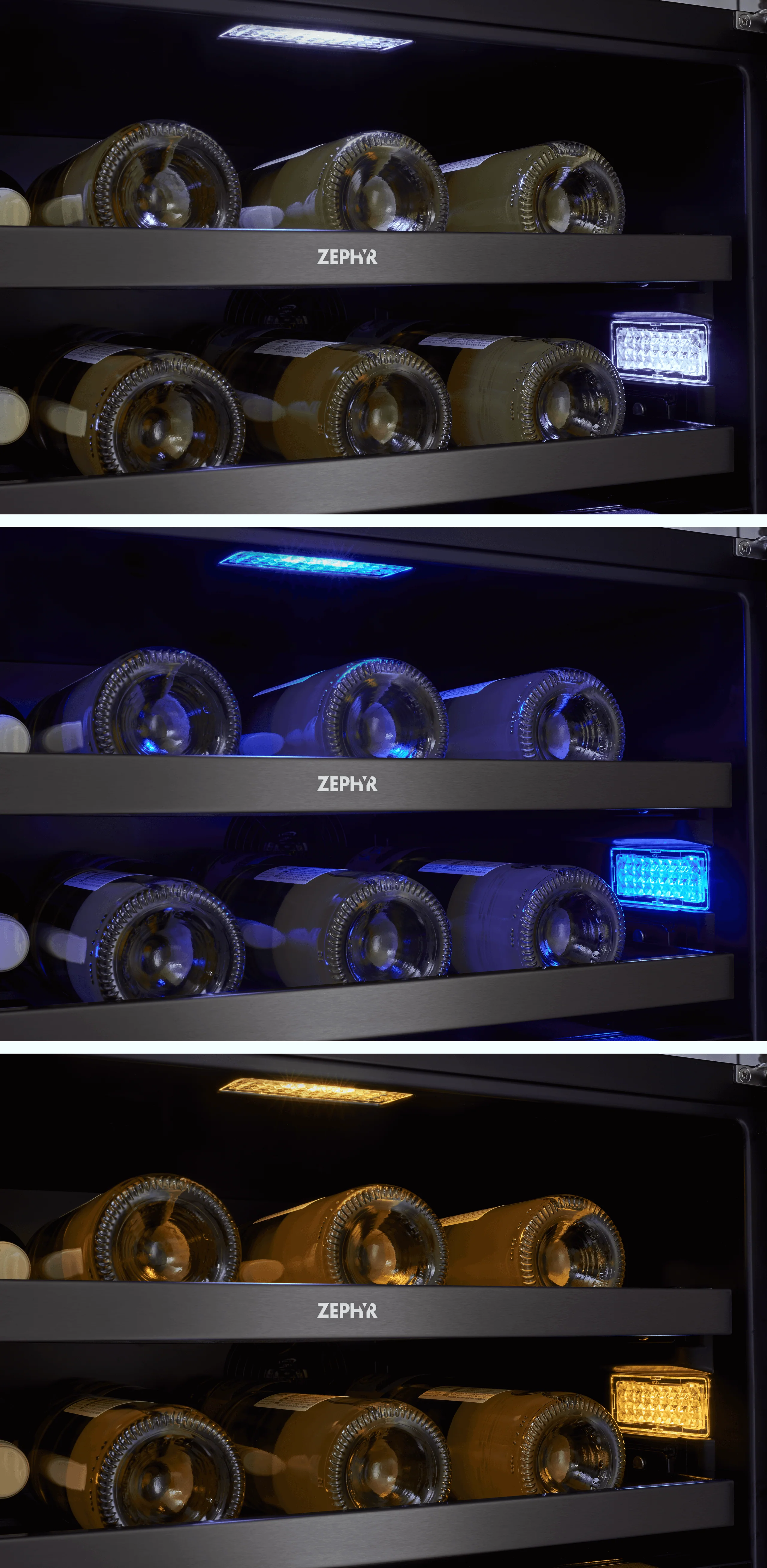 Zephyr PRW24C02BBSG Presrv Wine Cooler, 24in UC, Blk SS+Gls,Rvs Dr, 2Z - Image 9