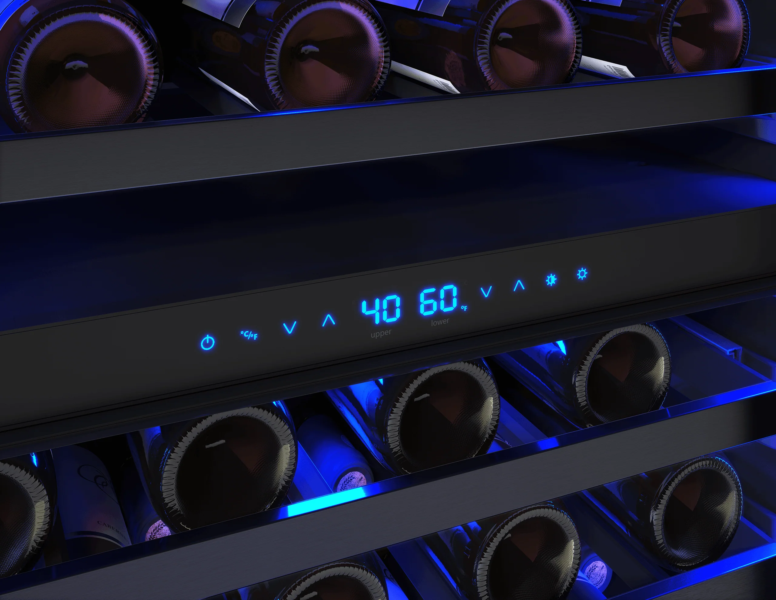 Zephyr PRW24C02CBSG Presrv Wine Cooler, 24in UC, Blk SS+Gls,Rvs Dr, 2Z - Image 11