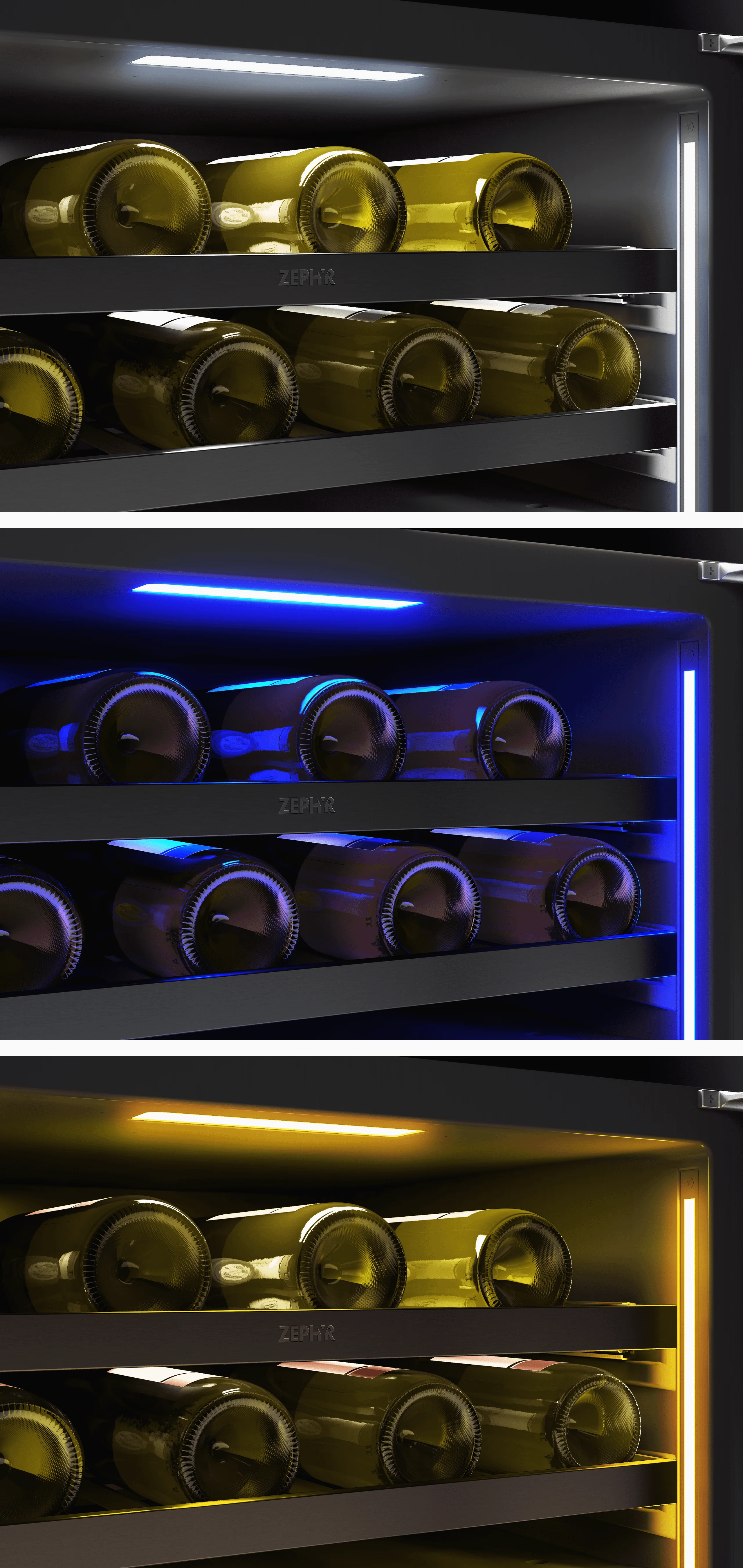 Zephyr PRW24C02CBSG Presrv Wine Cooler, 24in UC, Blk SS+Gls,Rvs Dr, 2Z - Image 12