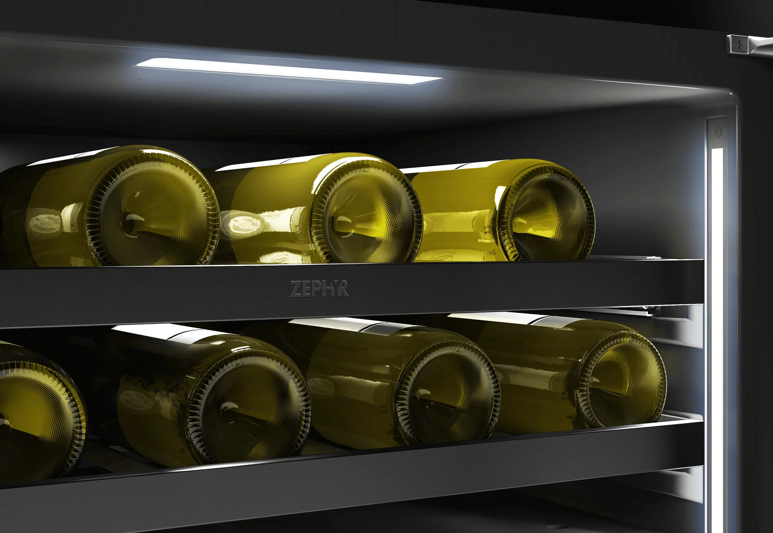 Zephyr PRW24C02CBSG Presrv Wine Cooler, 24in UC, Blk SS+Gls,Rvs Dr, 2Z - Image 8