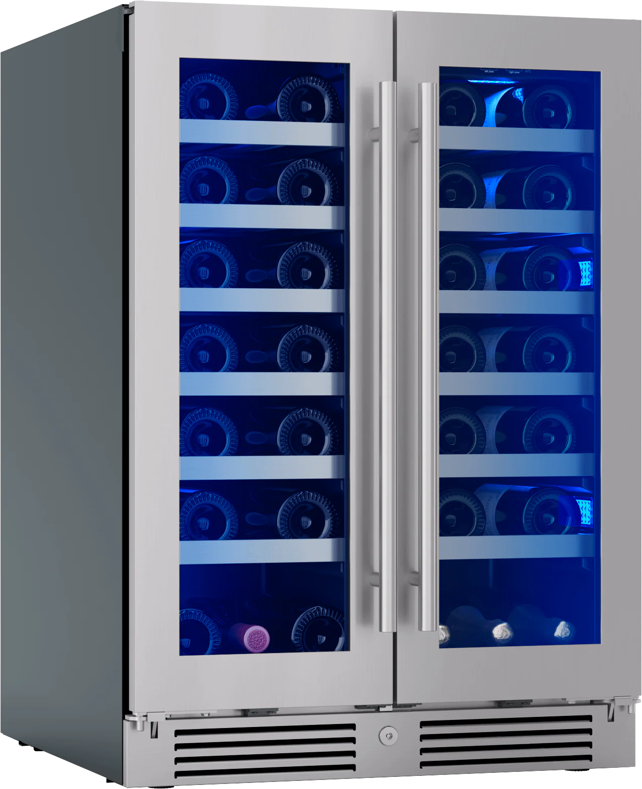 Zephyr PRW24C32CG Presrv Wine Cooler, 24in UC, SS+Gls, Fr Door, 2Z - Image 2