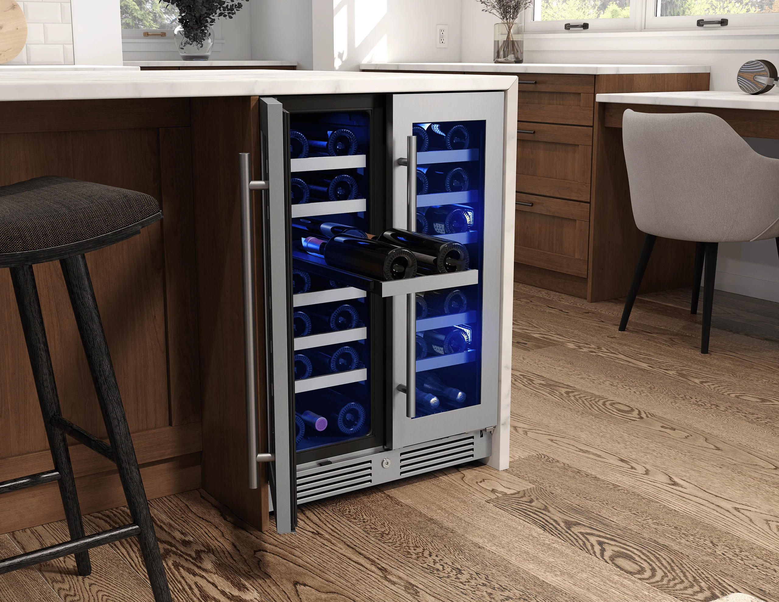 Zephyr PRW24C32CG Presrv Wine Cooler, 24in UC, SS+Gls, Fr Door, 2Z - Image 6