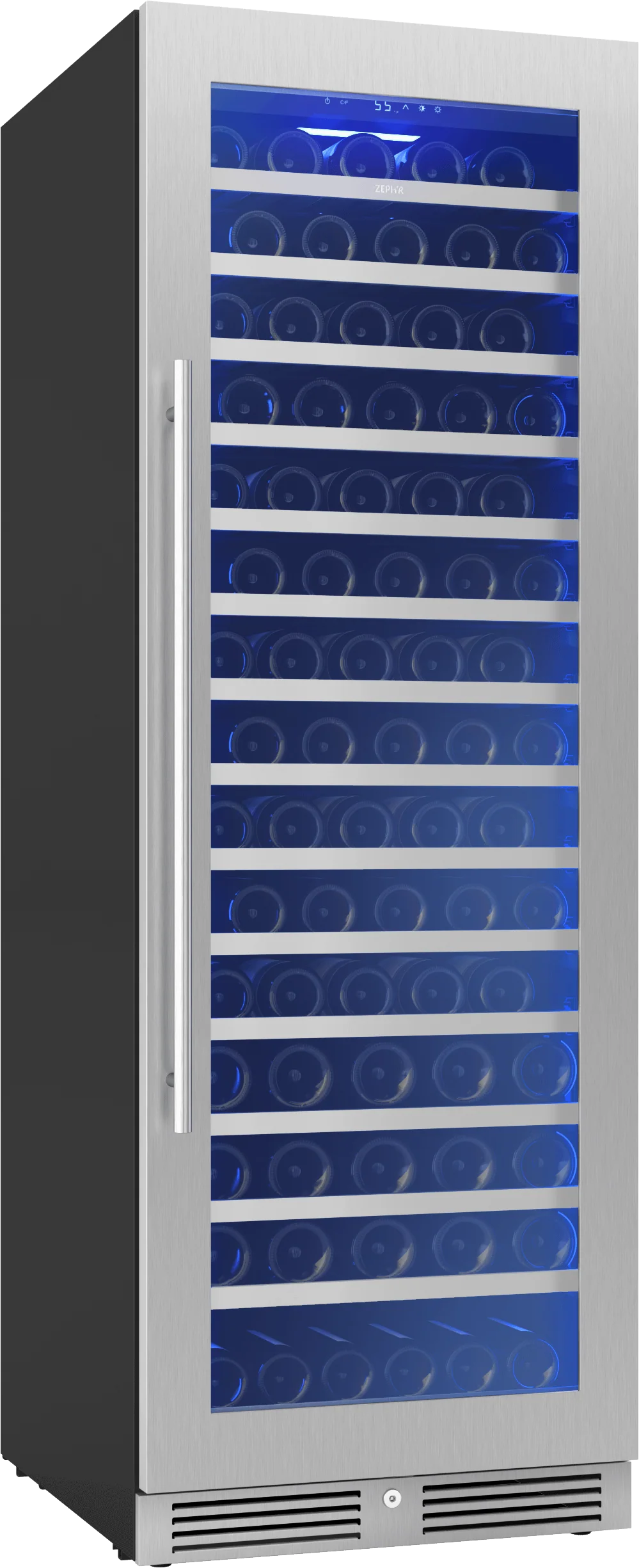 Zephyr PRW24F01CG Presrv Wine Cooler, 24in Full Size, SS+Glass, Reversible Door, 1 Zone - Image 3