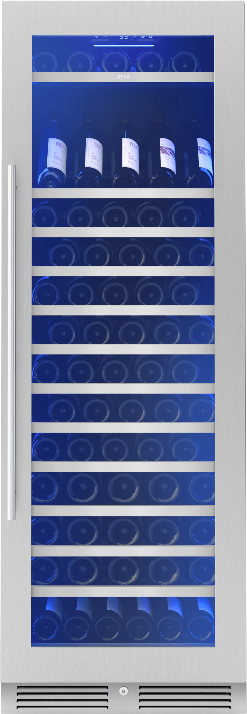 Zephyr PRW24F01CG Presrv Wine Cooler, 24in Full Size, SS+Glass, Reversible Door, 1 Zone - Image 8