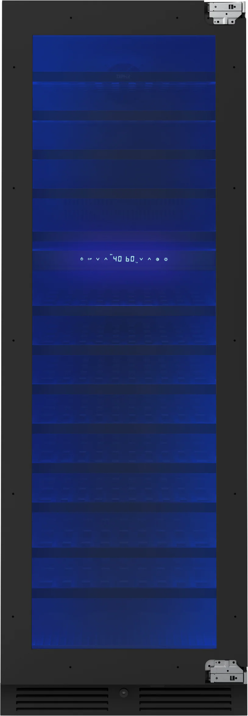 Zephyr PRW24F02CPG Presrv Wine Cooler, 24in Full Size, Panel Ready+Glass, Reversible Door, 2 Zone - Image 3