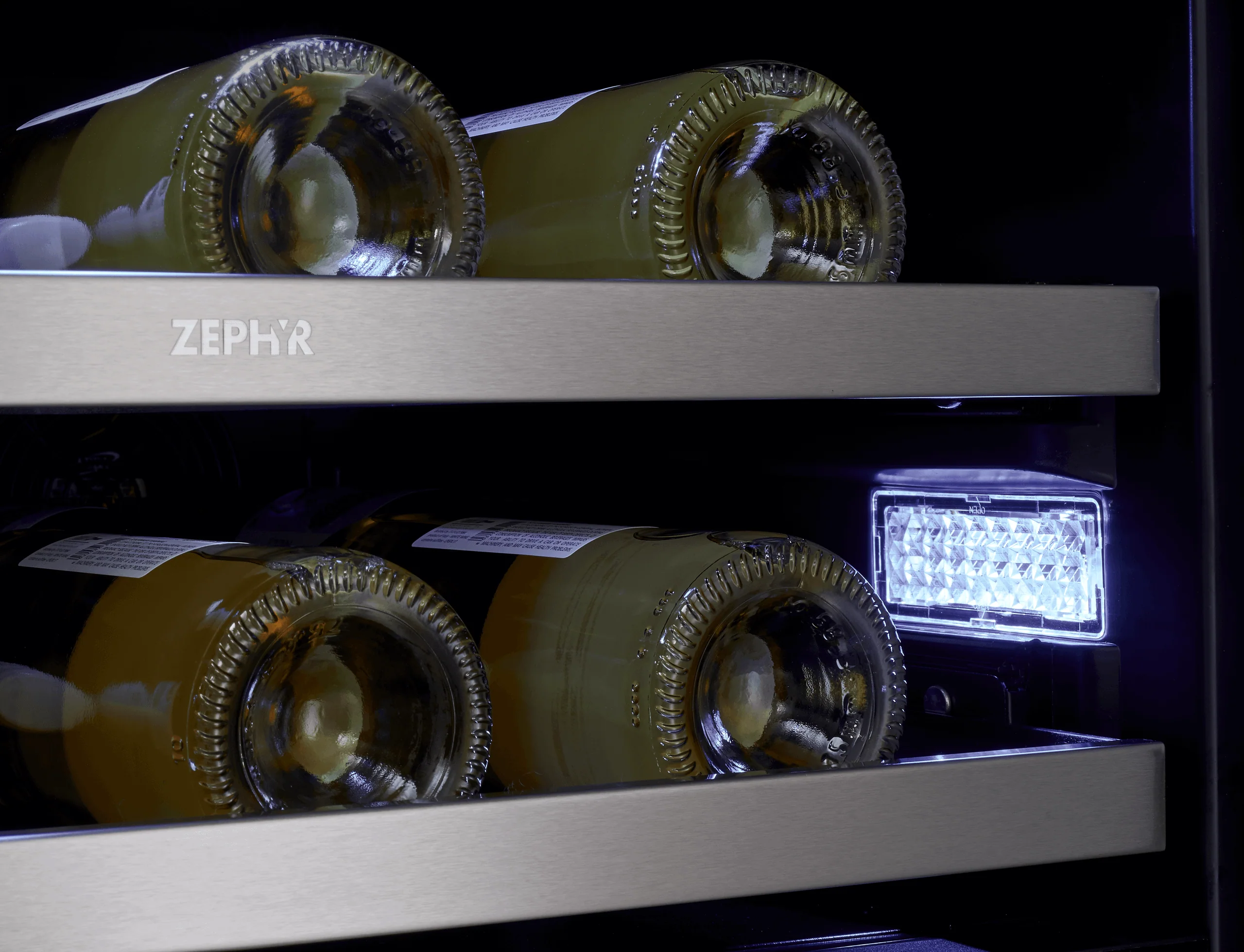Zephyr PRWB24C32CG Presrv Wine & Bev Cooler, 24in UC, SS+Gls, Fr Dr - Image 9