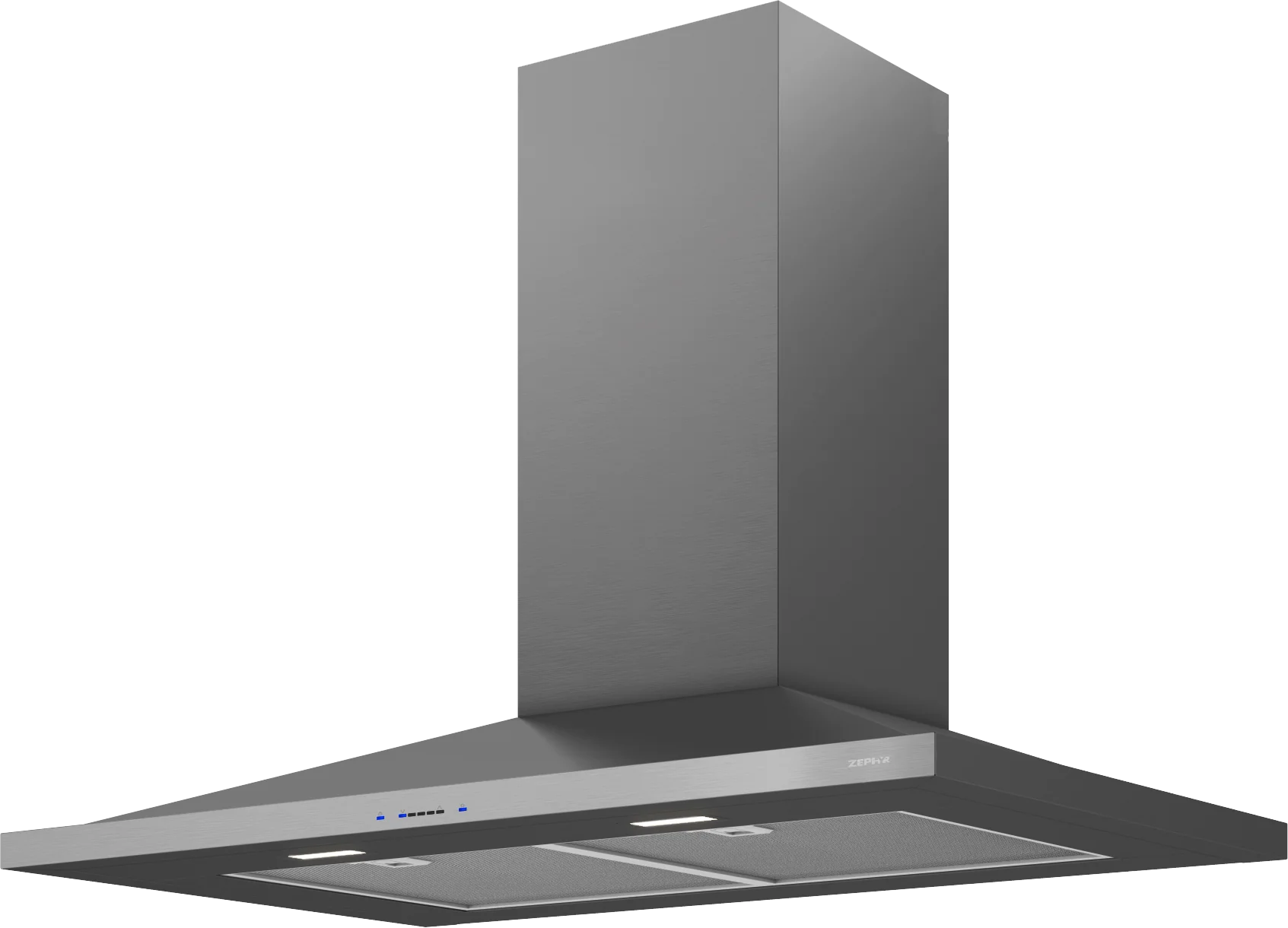Zephyr ZANM90DBS Anzio Wall, 90cm, Black SS, LED, 600 CFM w/ACT - Image 3