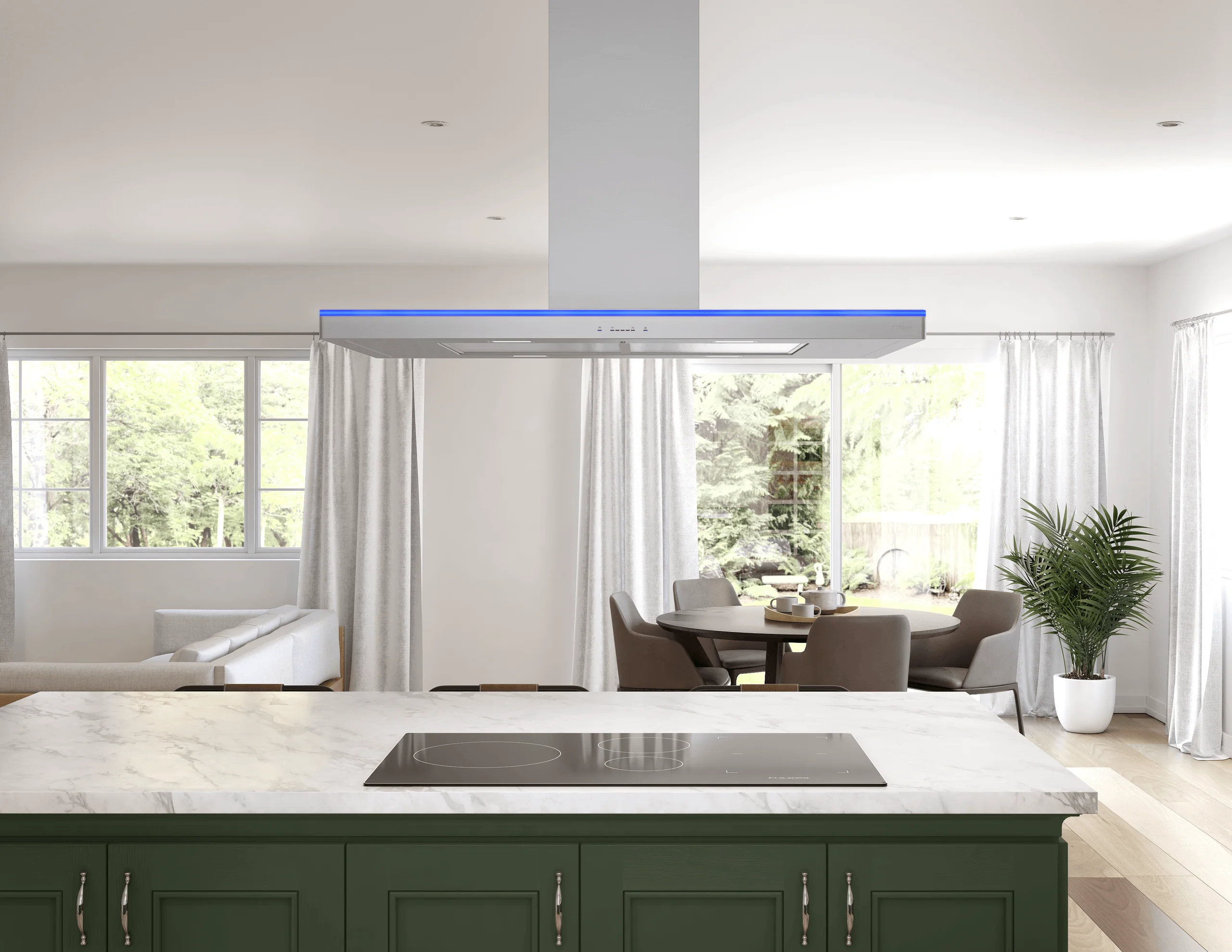 Zephyr ZLCE42CS Luce Island, 42in, SS, LED, 600 CFM w/ACT - Image 11