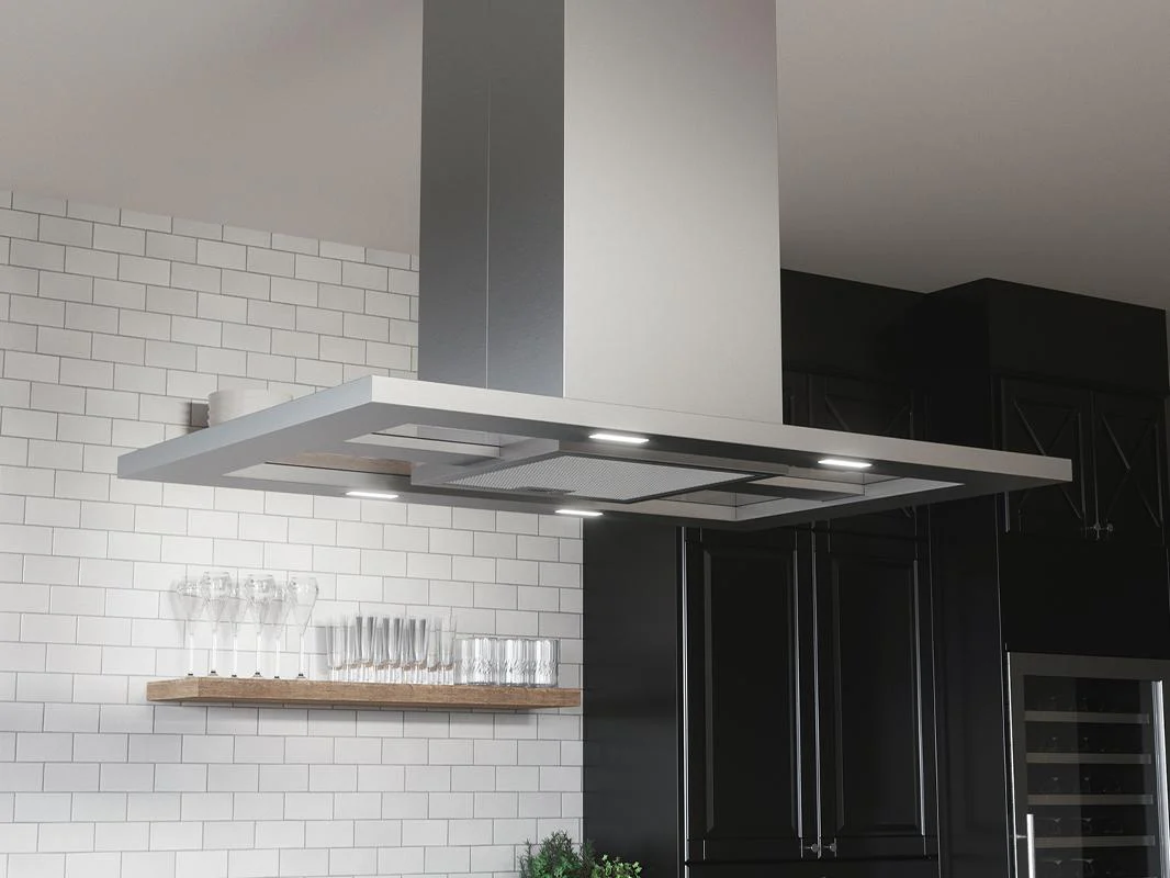 ZMDM90BS Modena, Island, 90cm, SS+Glass, LED, ACT - Image 3